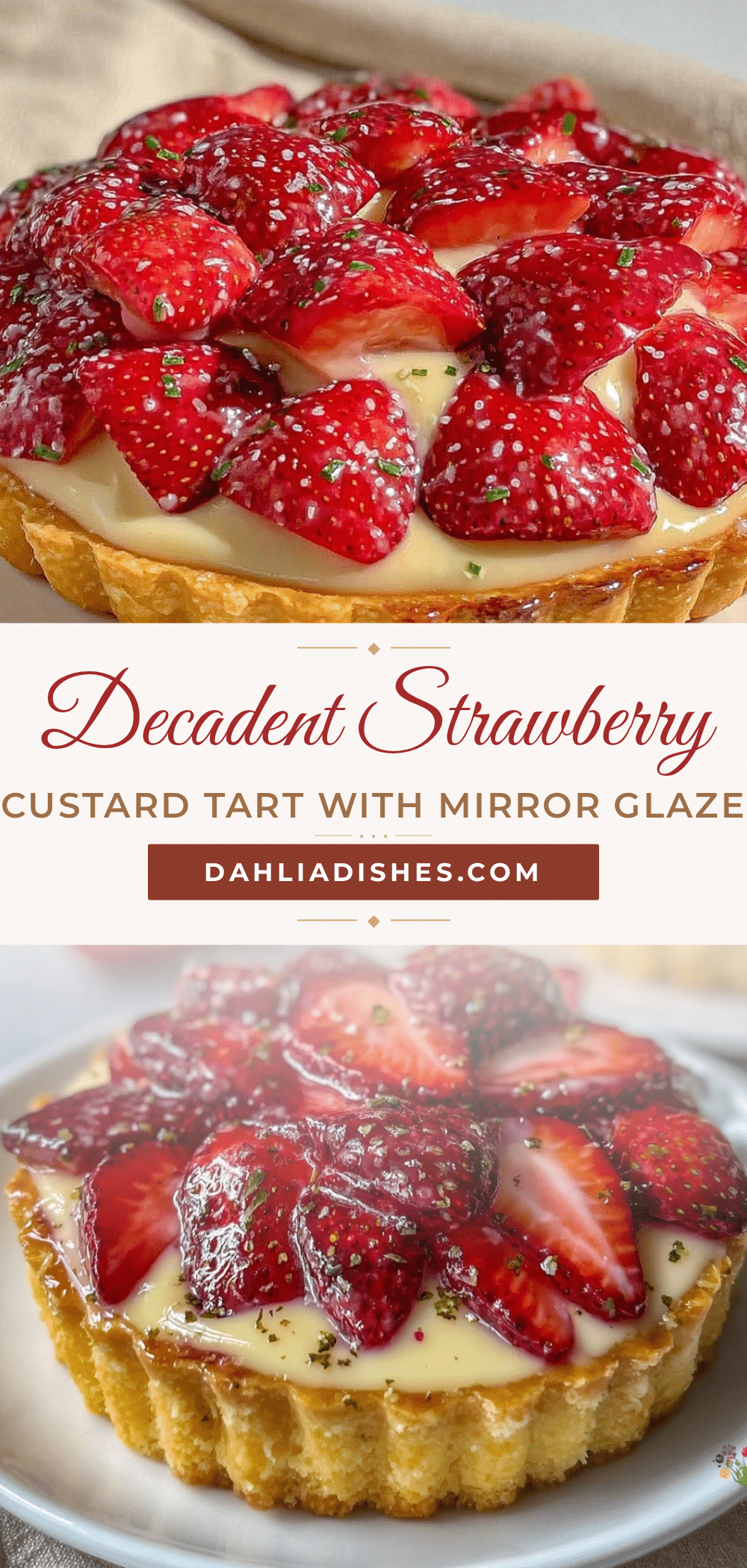 strawberry custard tart recipe
