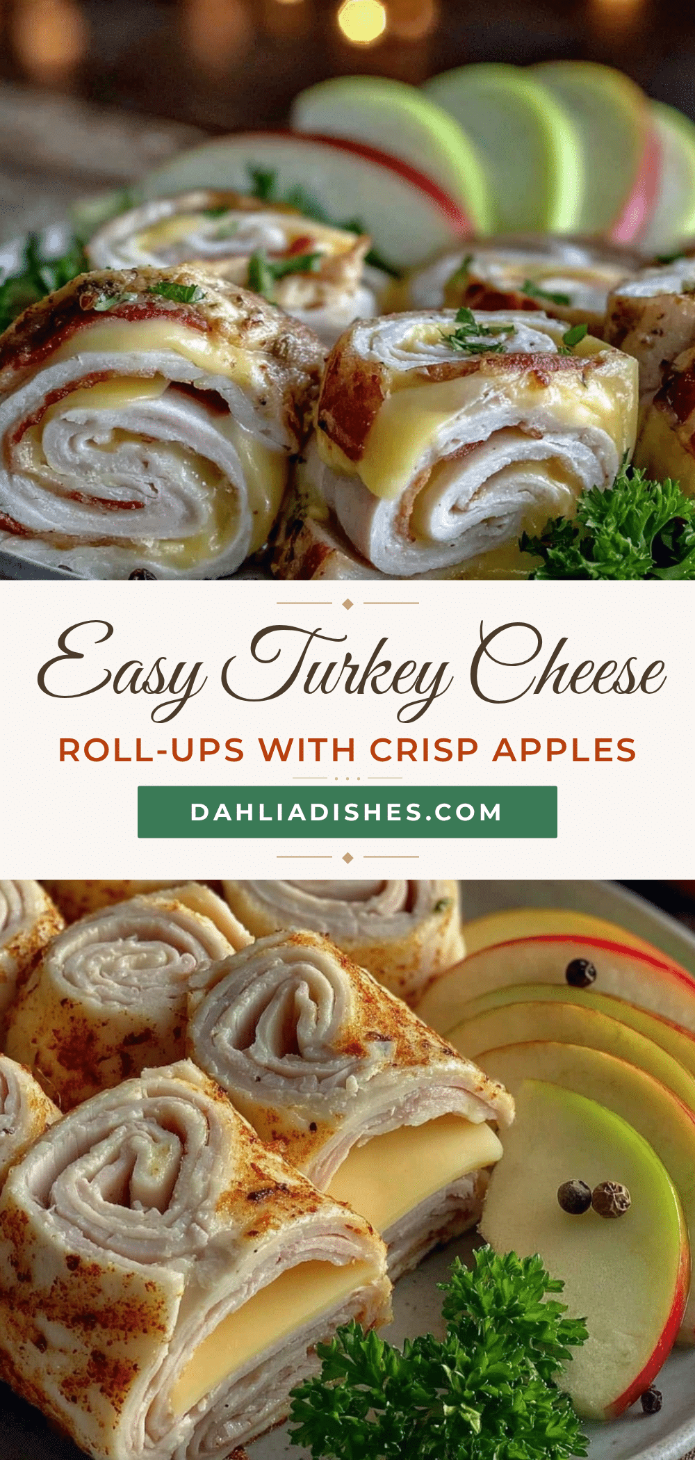 turkey and cheese roll-ups recipe
