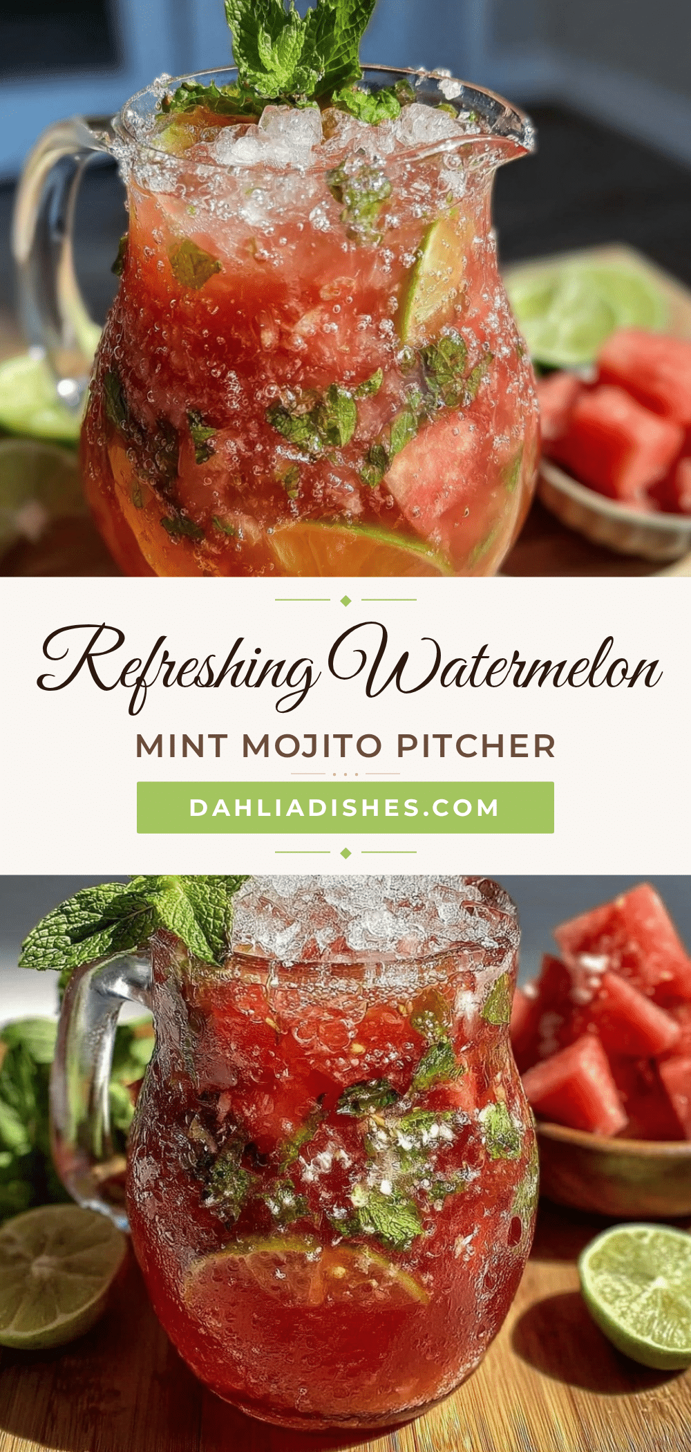watermelon mint mojito mocktail recipe