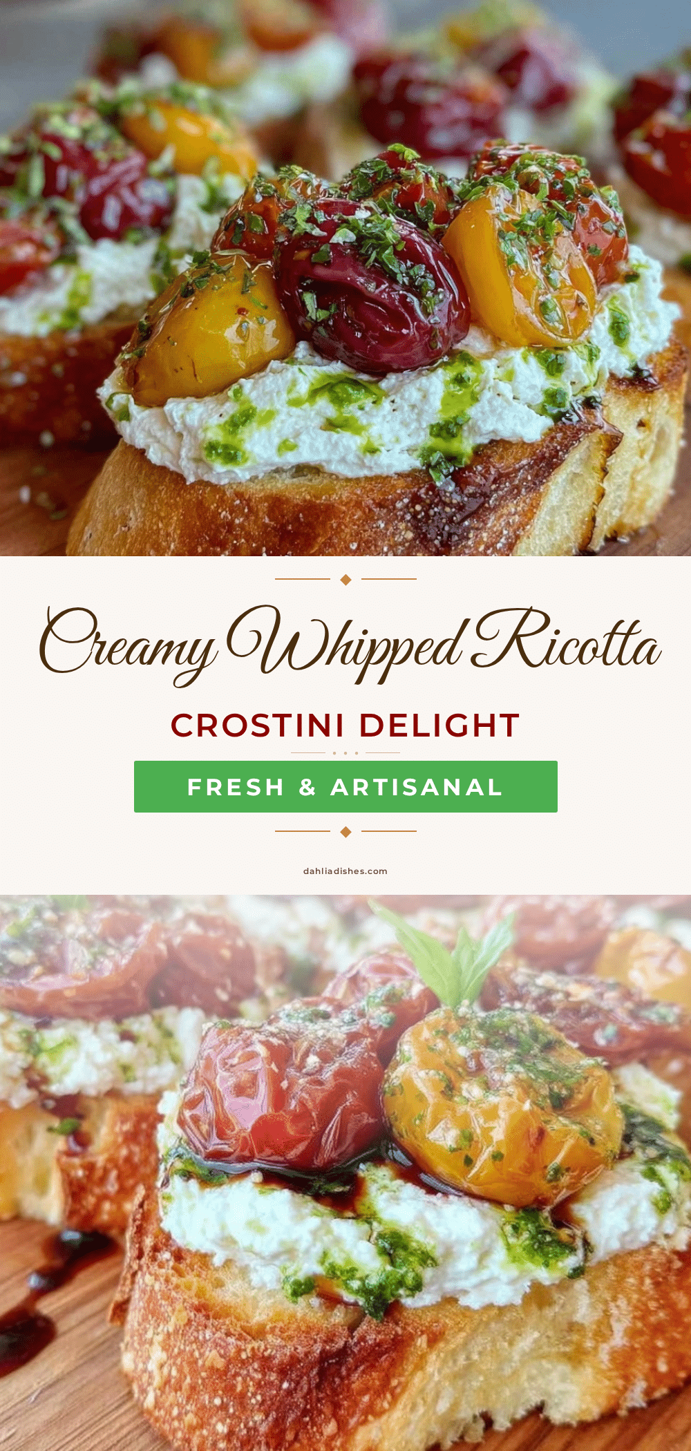 whipped ricotta crostini recipe