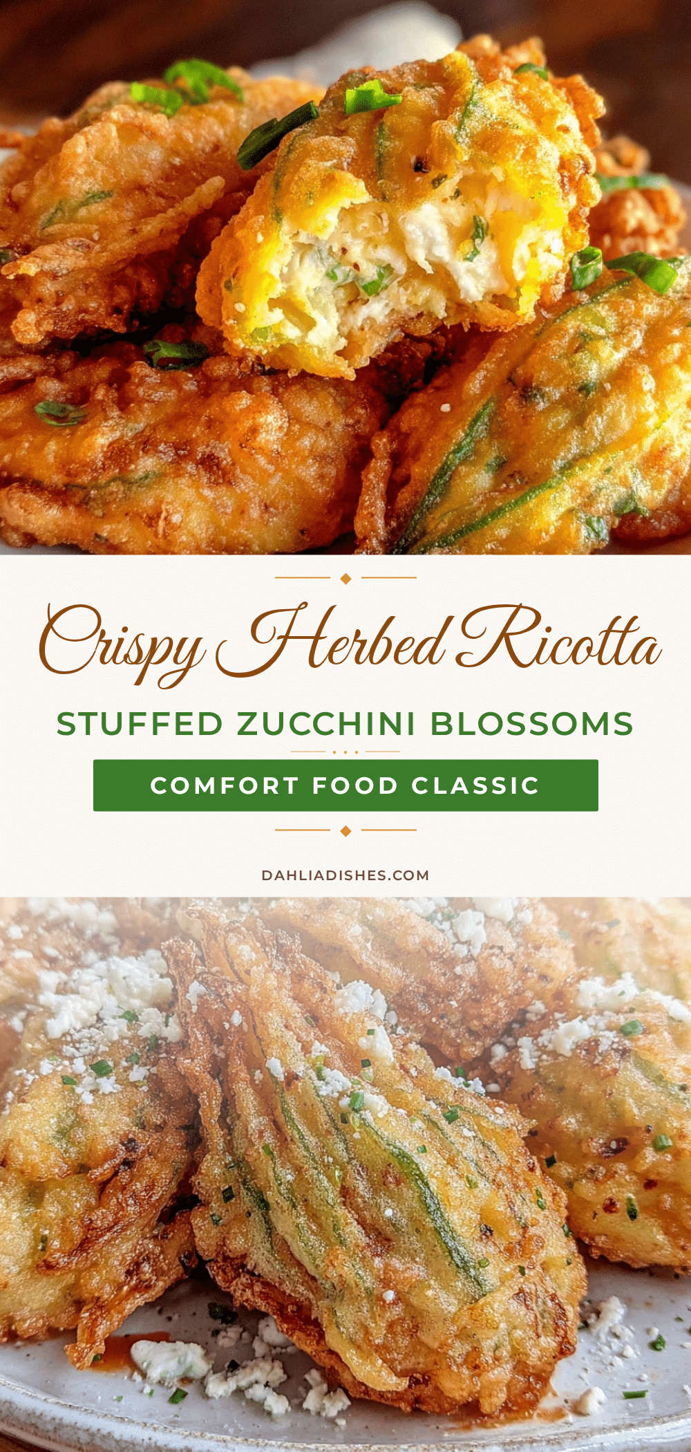 zucchini blossoms stuffed with herbed ricotta recipe