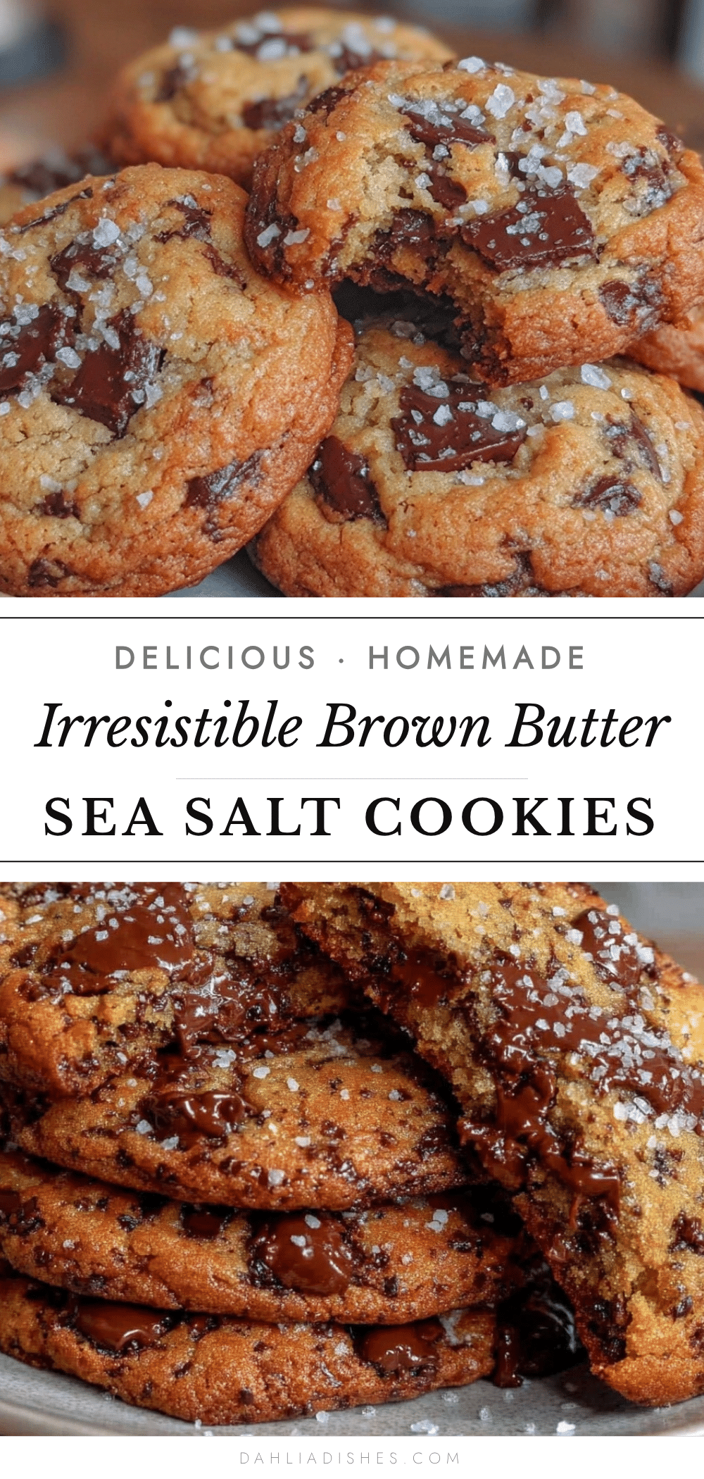 brown butter chocolate chip cookies with sea salt recipe