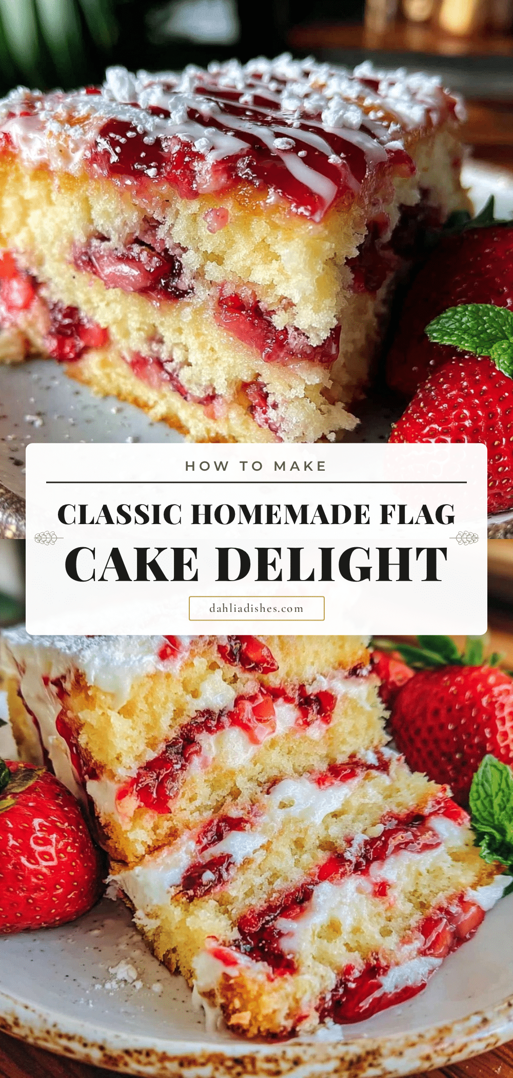 classic homemade flag cake recipe