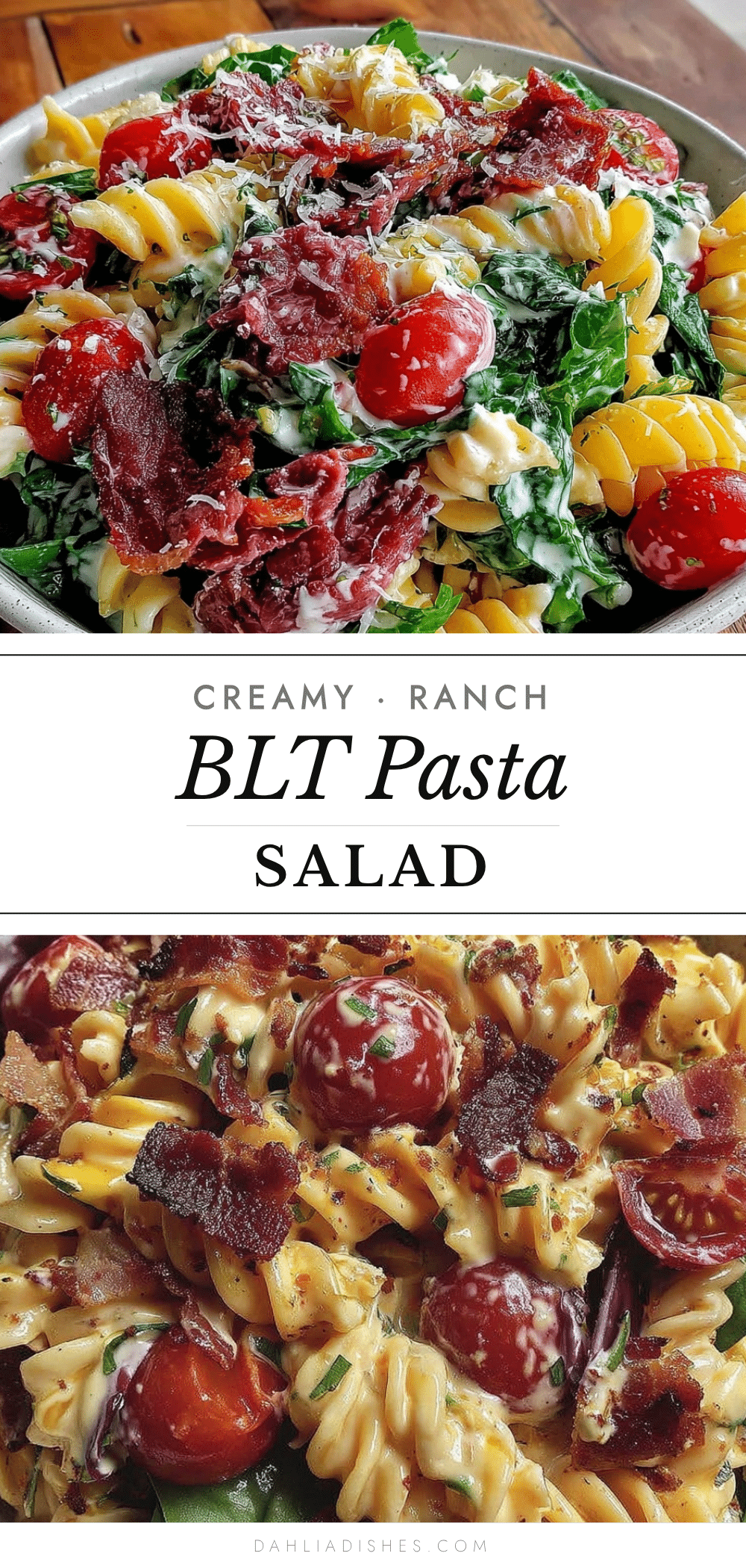 Creamy BLT Pasta Salad recipe