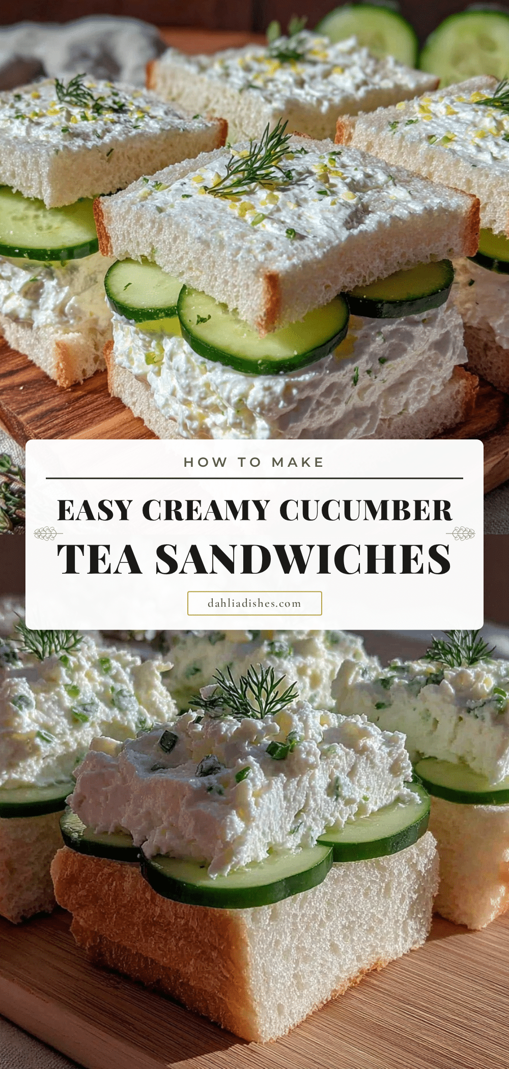 creamy cucumber cream cheese tea sandwiches recipe