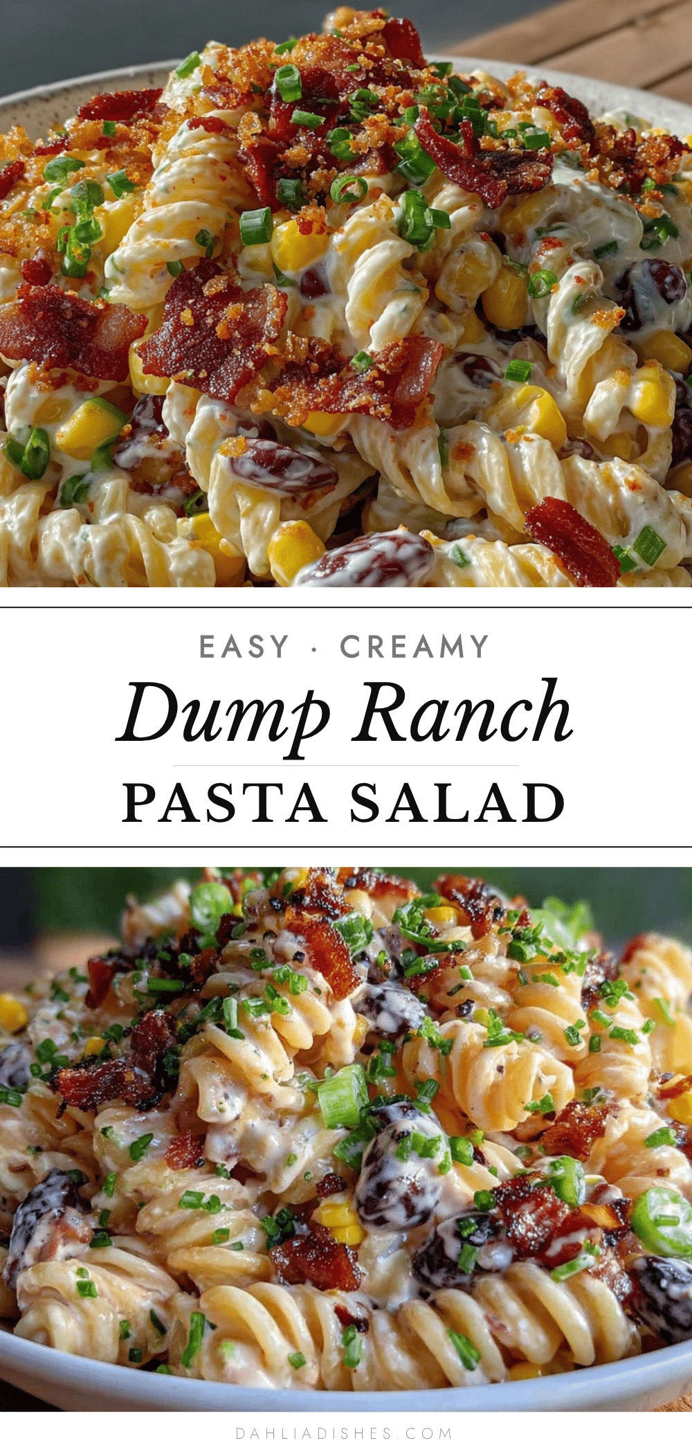 creamy ranch pasta salad recipe