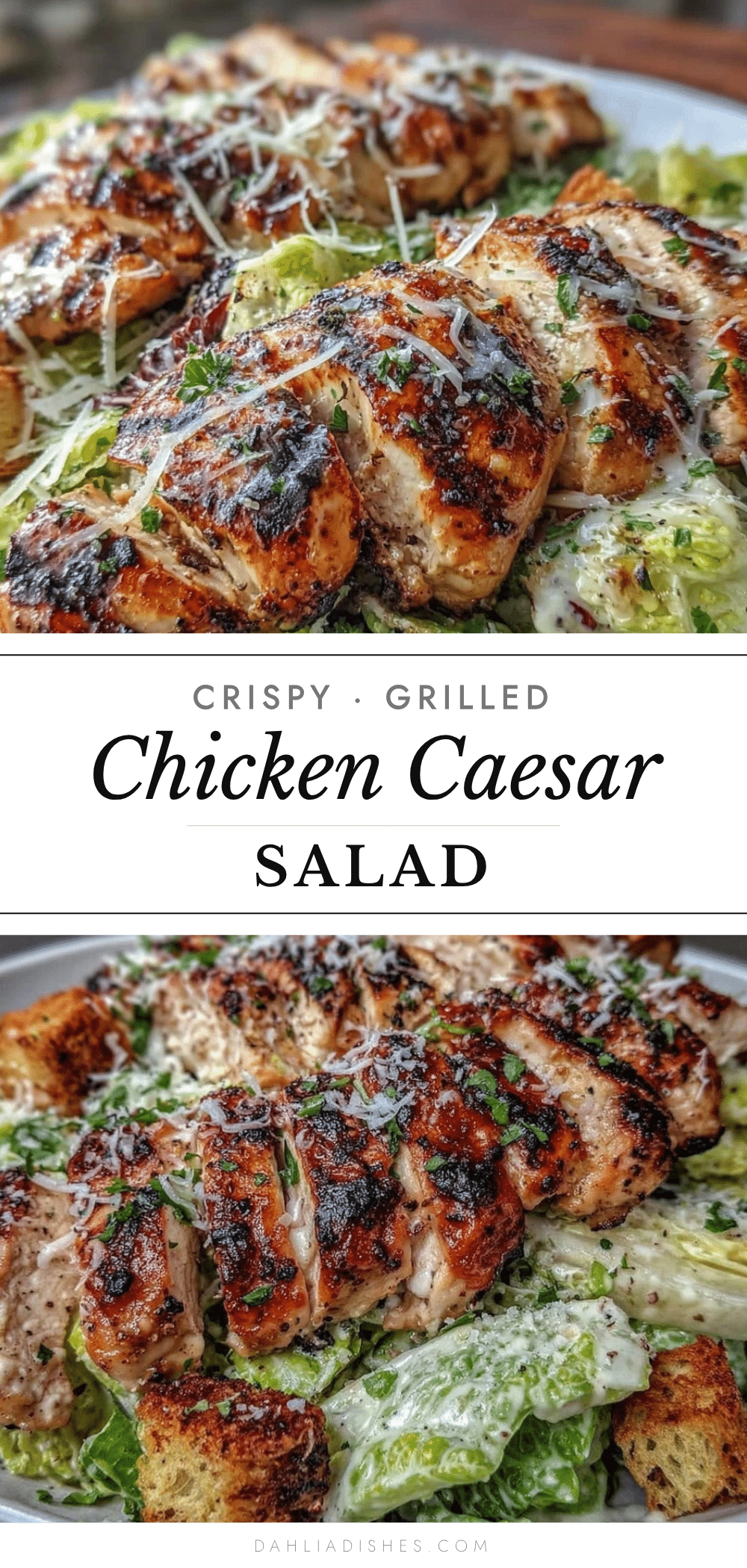 crispy grilled chicken caesar salad recipe