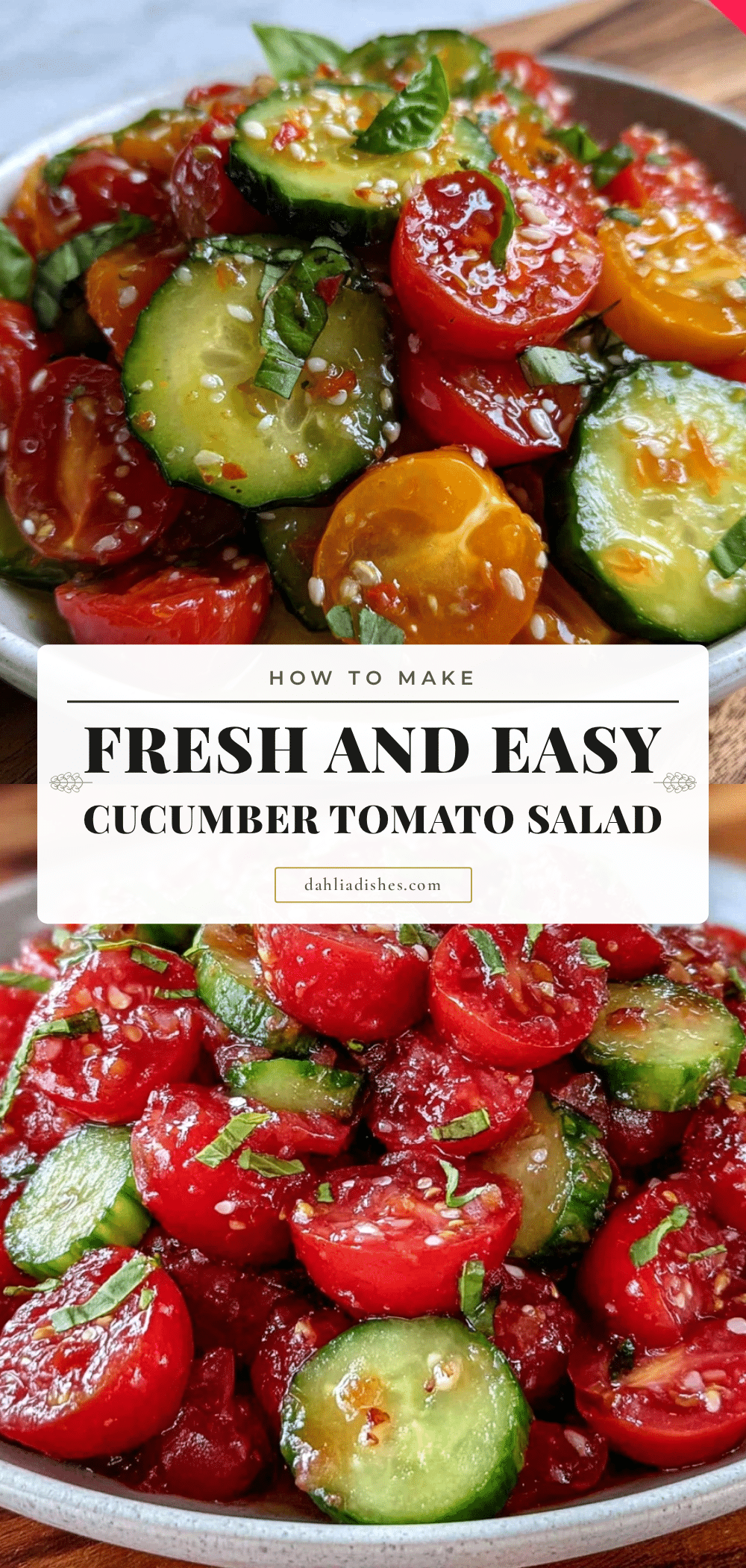 cucumber tomato salad recipe