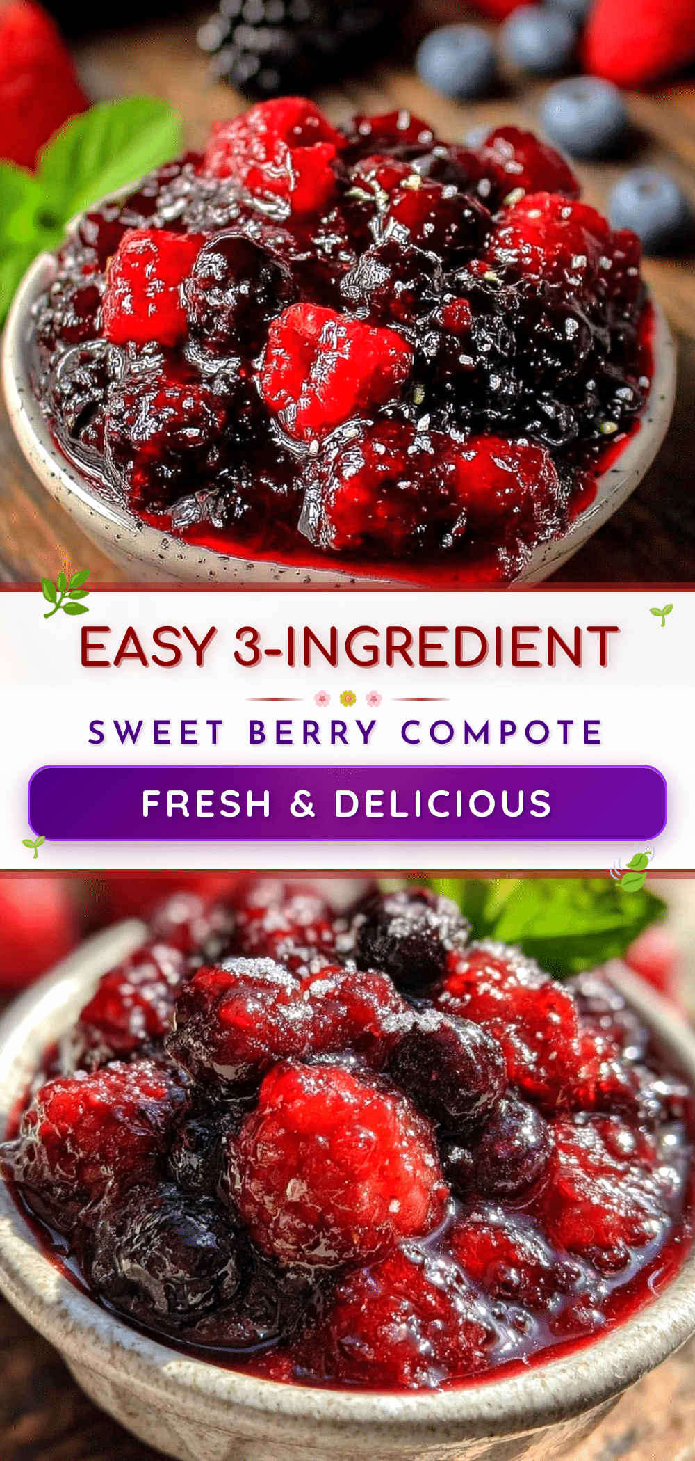 easy 3-ingredient berry compote recipe