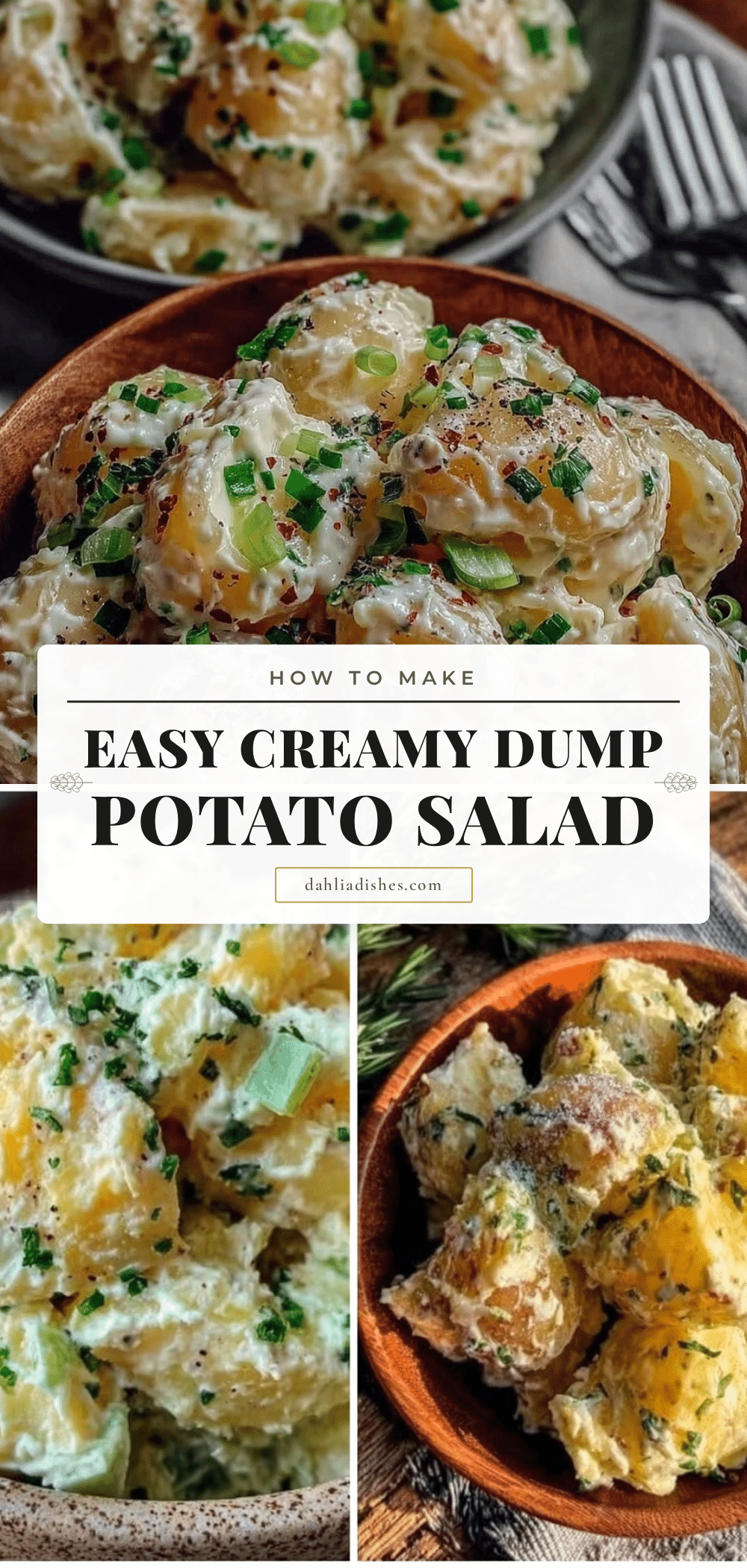 easy creamy dump potato salad recipe