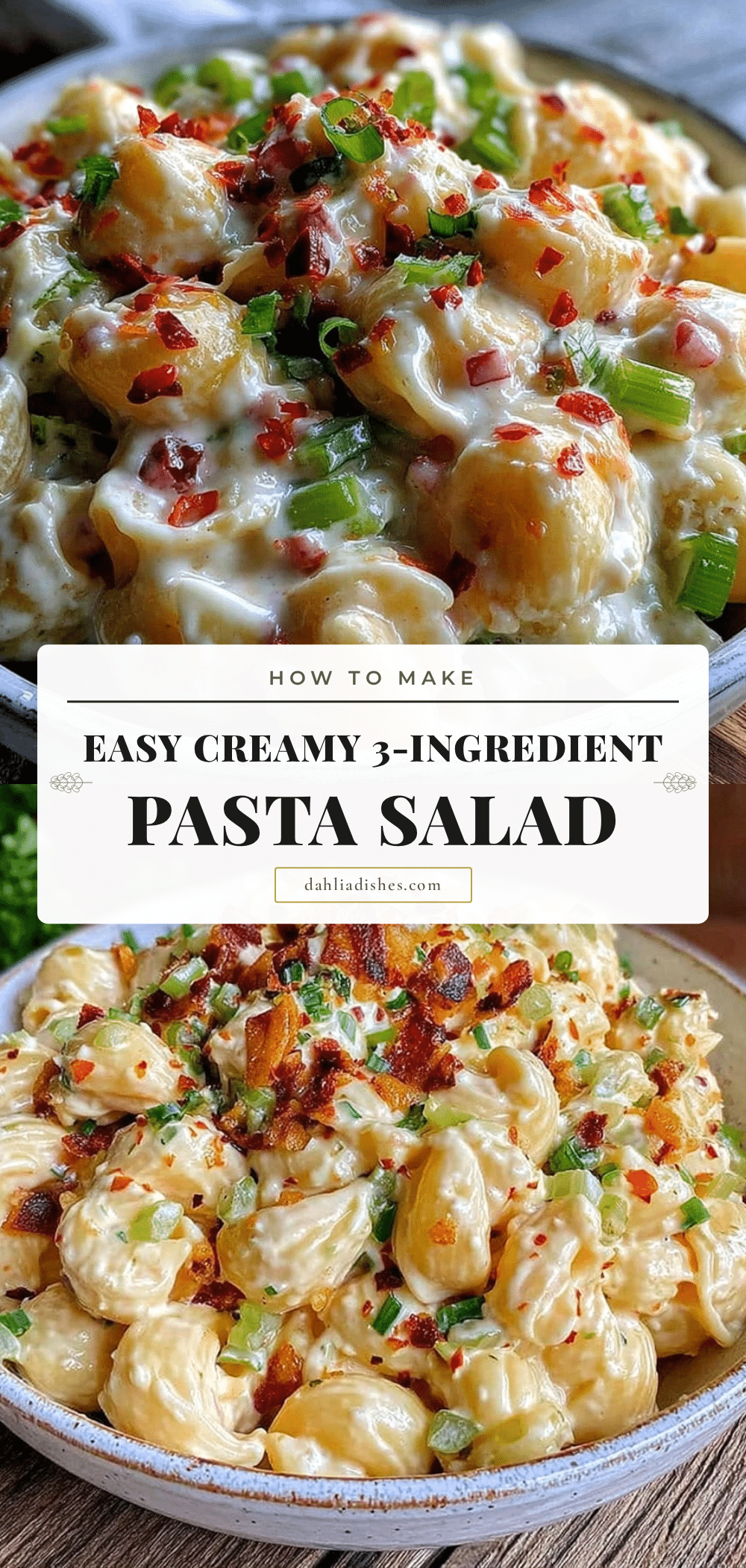 easy creamy pasta salad recipe
