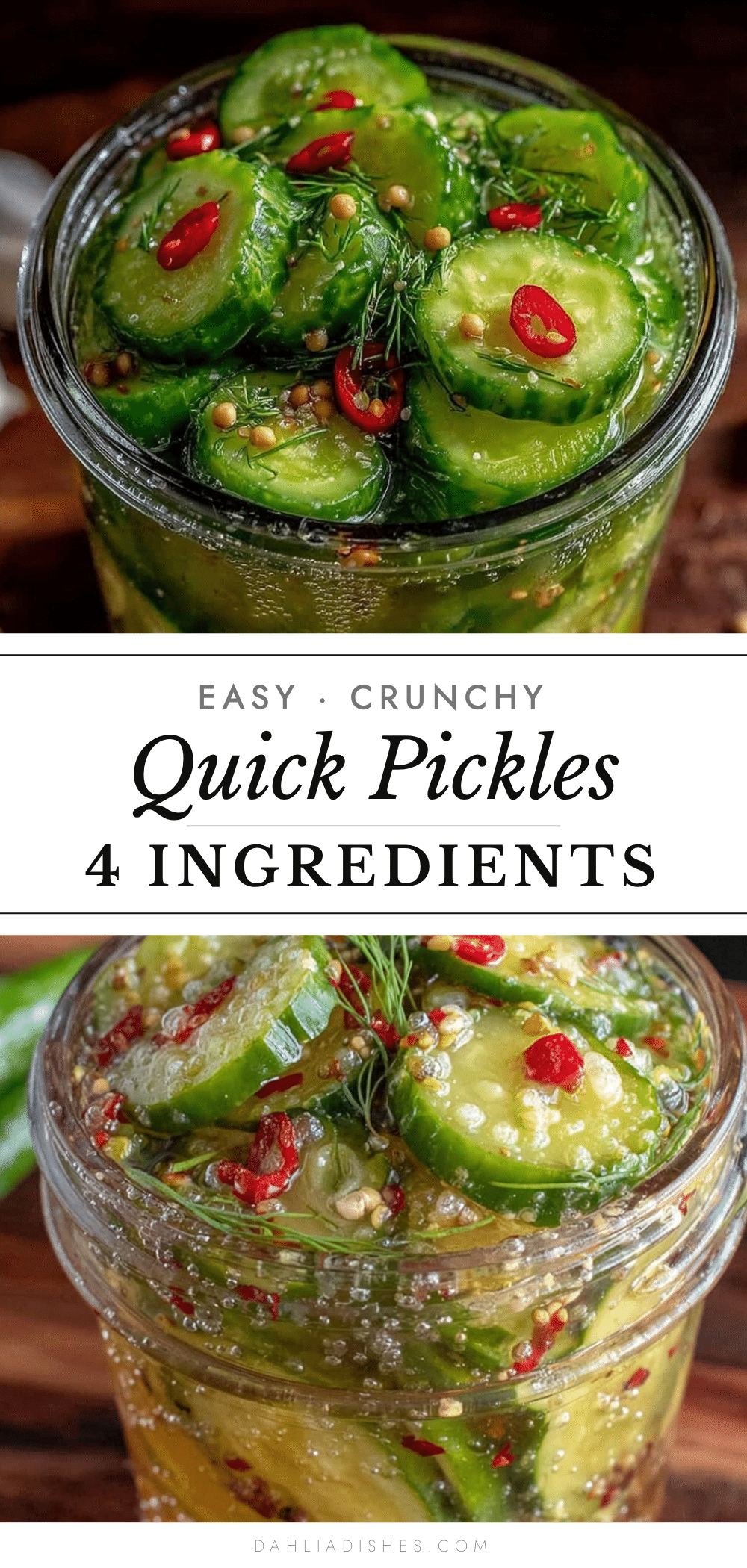 easy crunchy quick pickles recipe