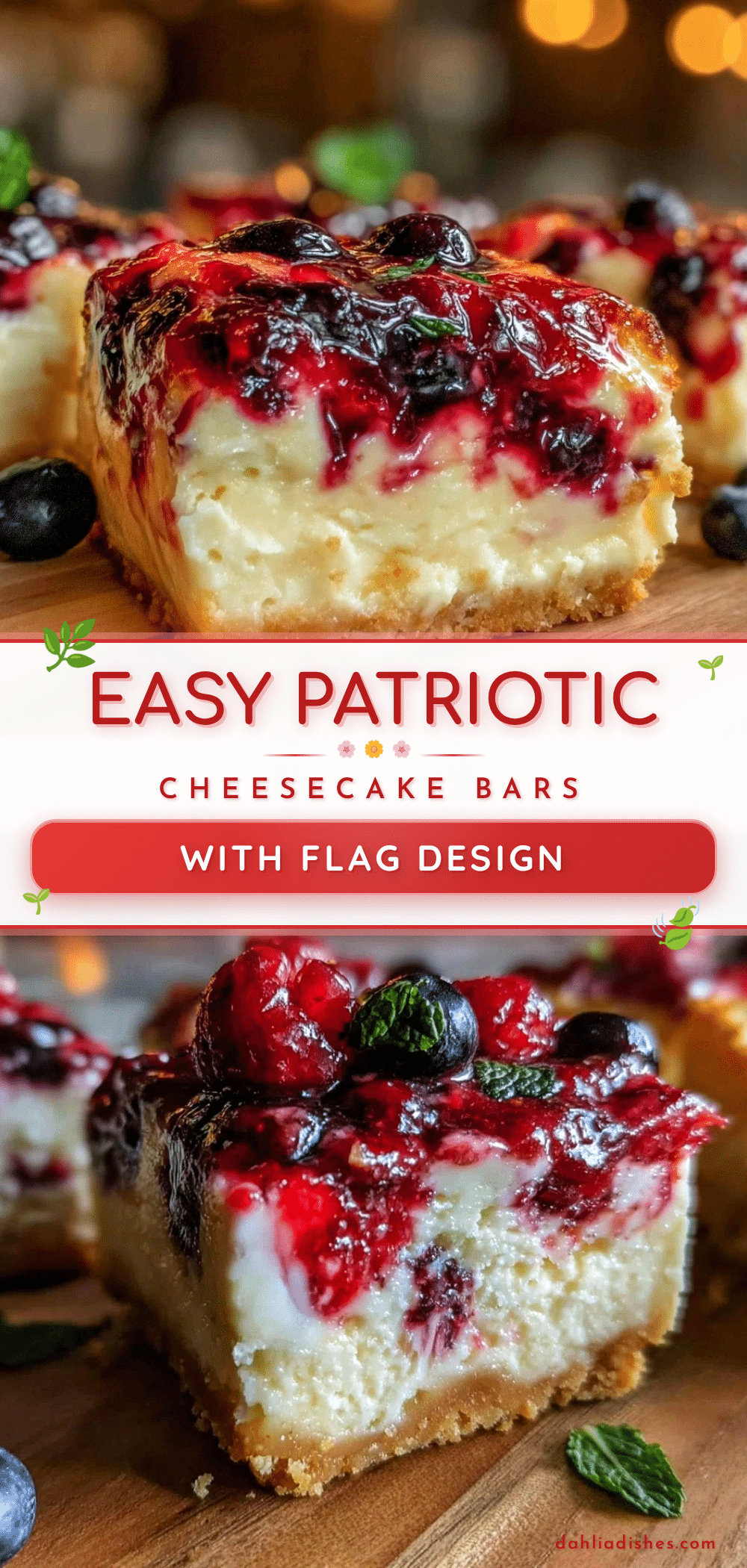 easy patriotic cheesecake bars recipe