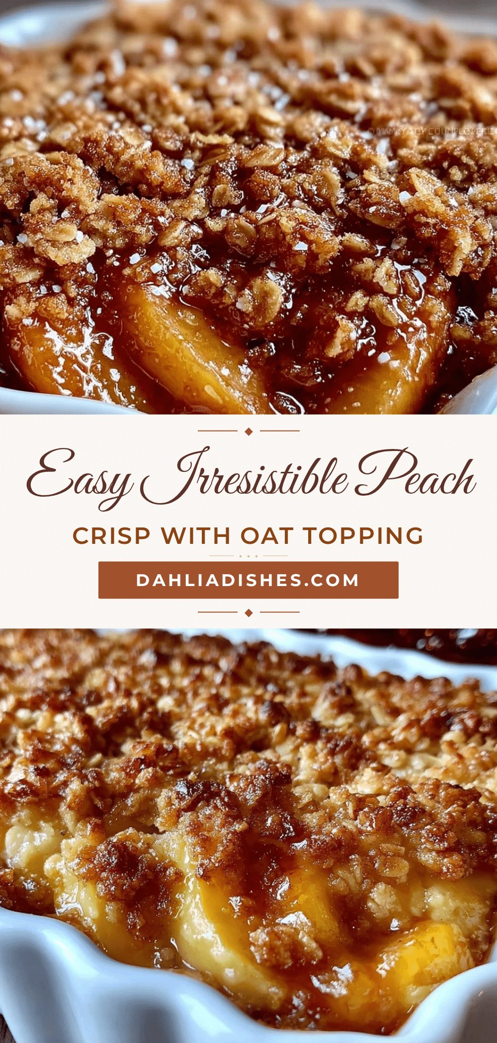easy peach crisp recipe