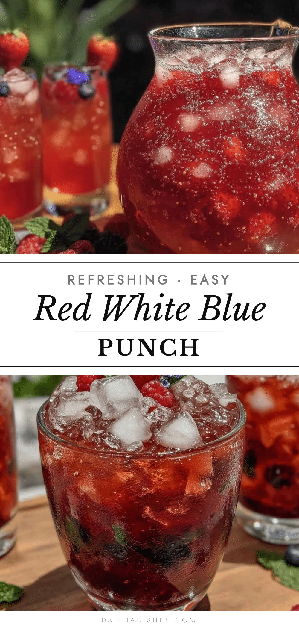 easy red white blue punch recipe recipe