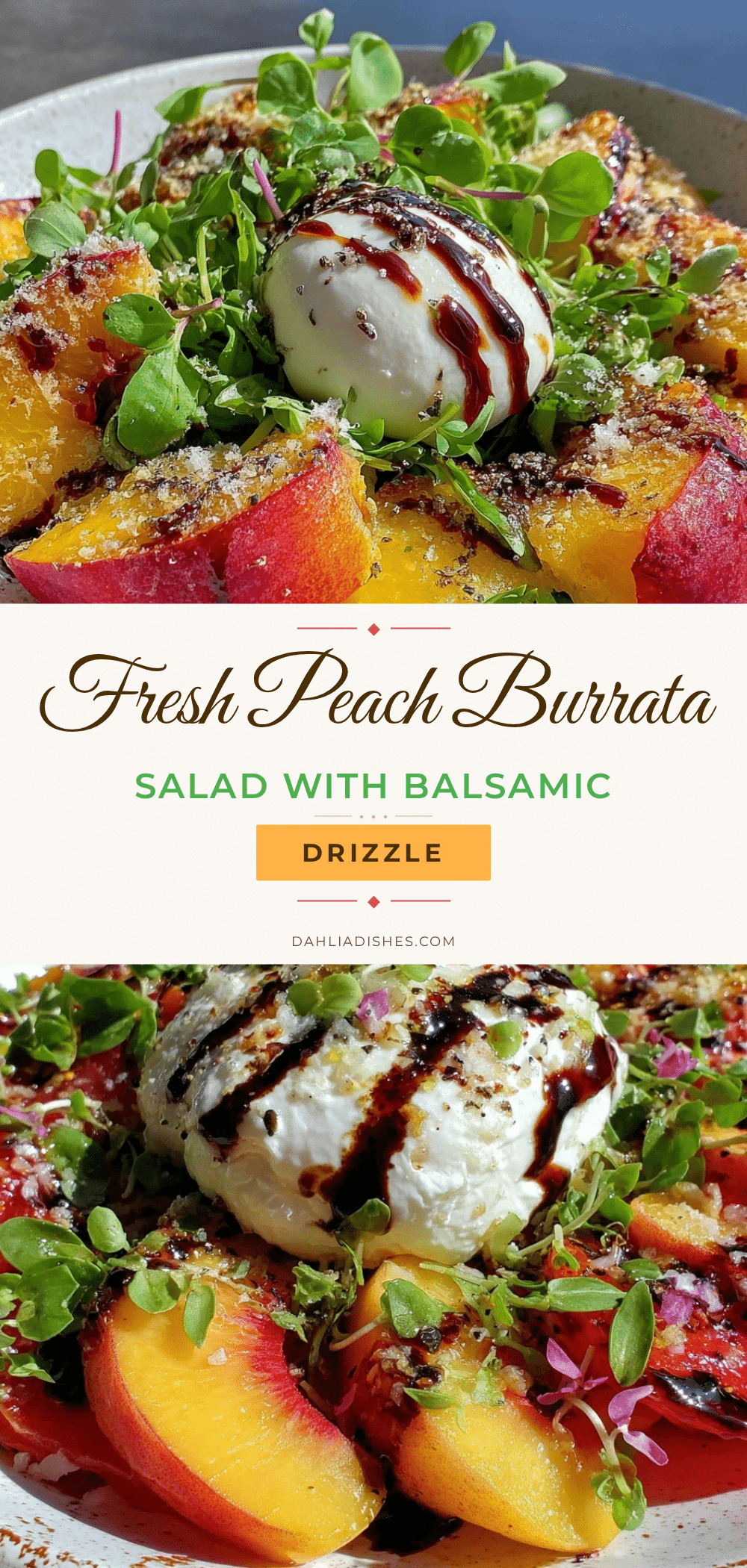 fresh peach burrata salad recipe