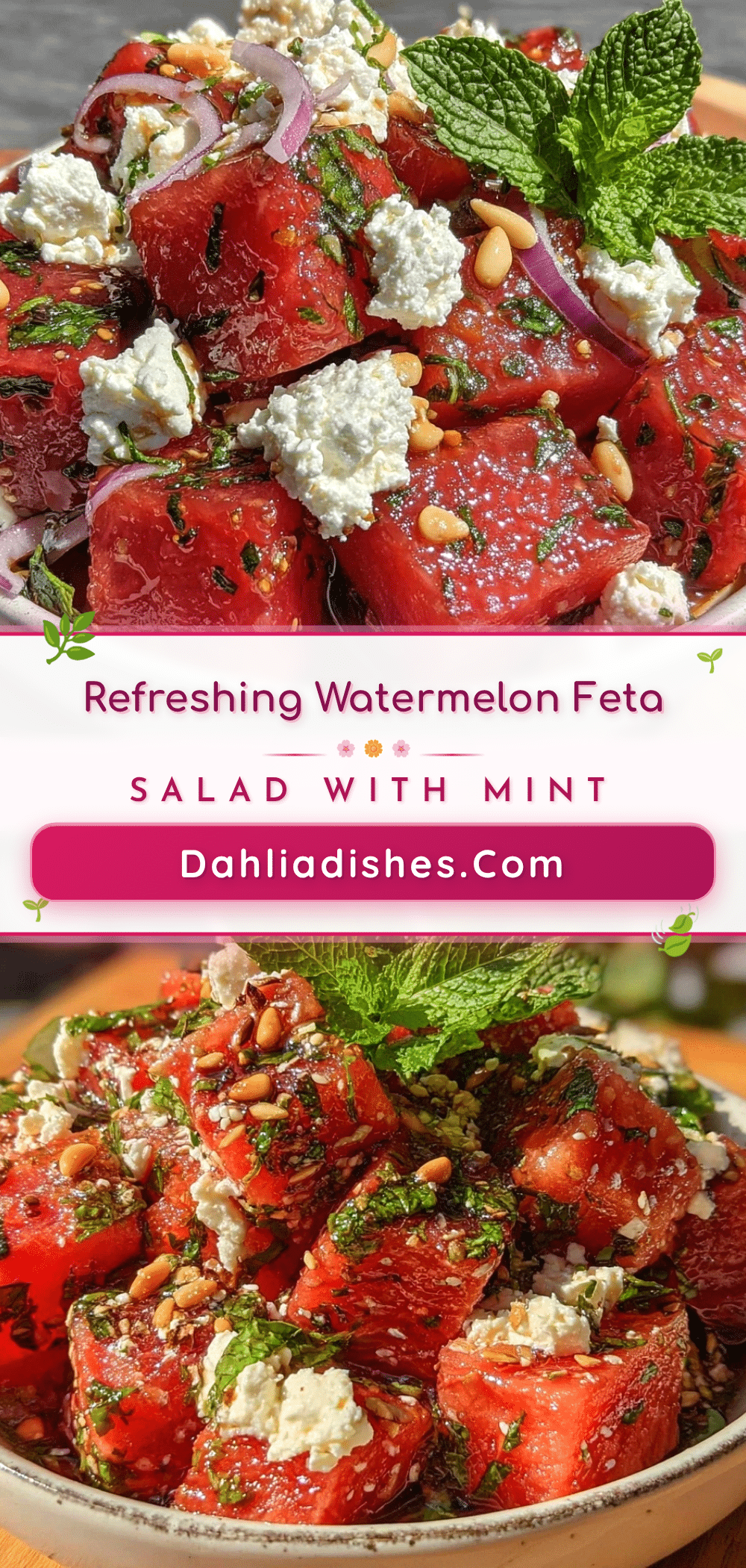 fresh watermelon feta salad recipe