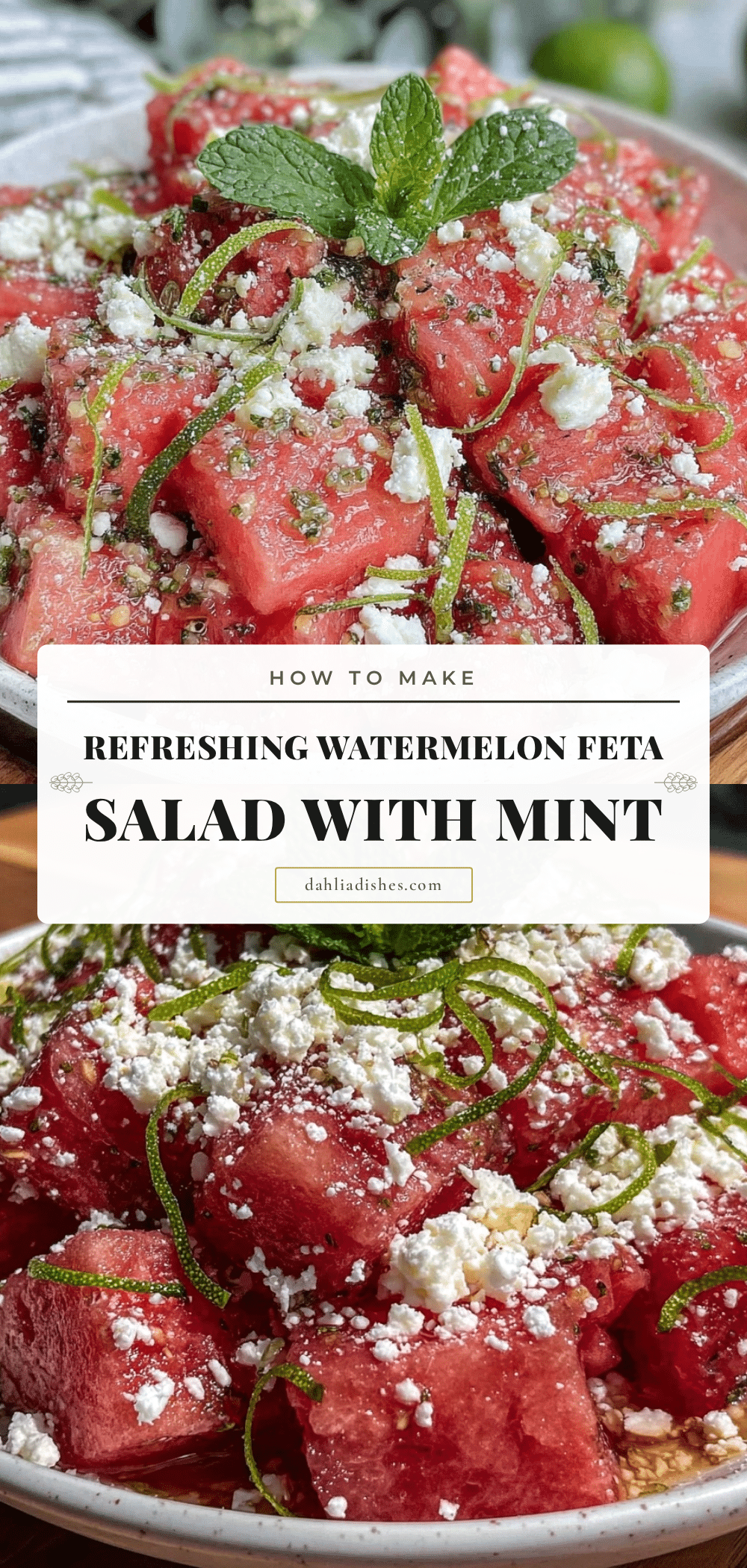 fresh watermelon feta salad recipe