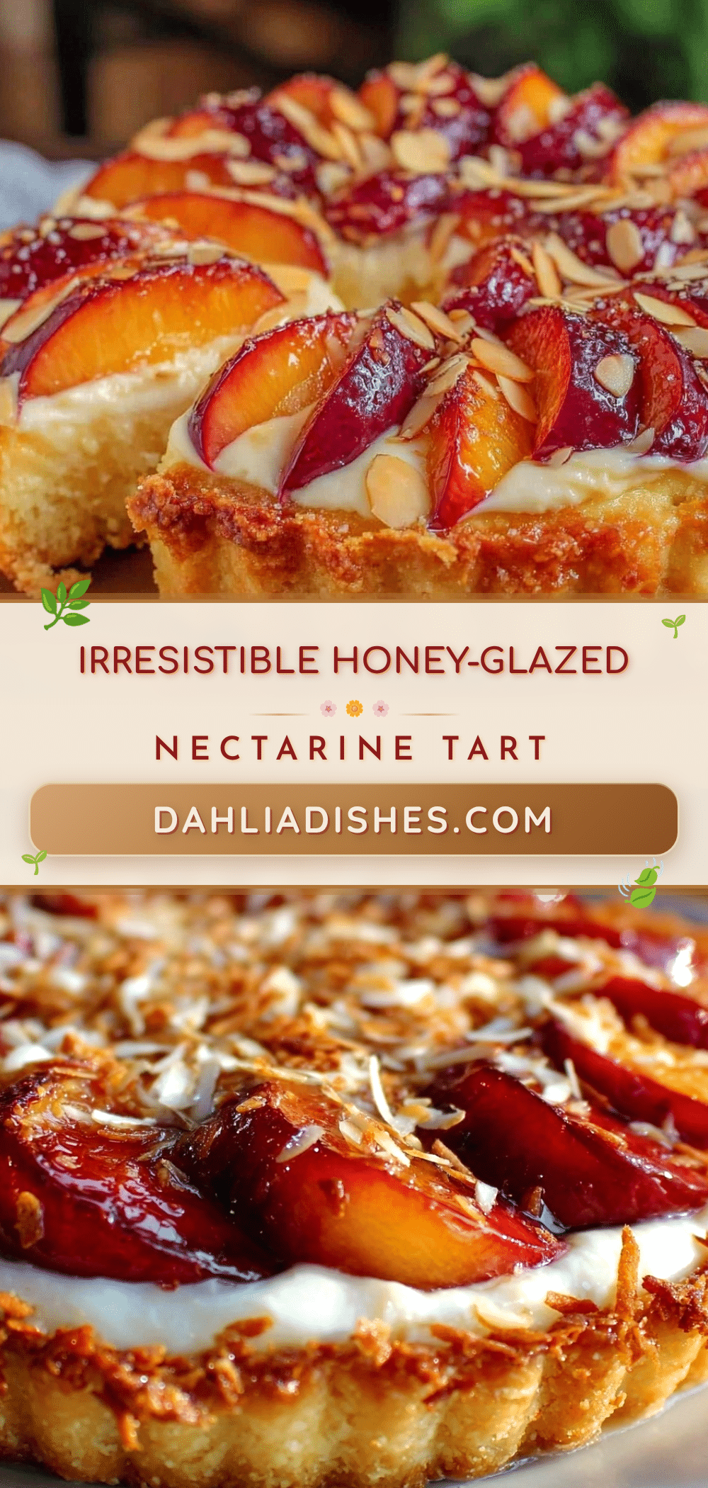 honey-glazed nectarine tart recipe