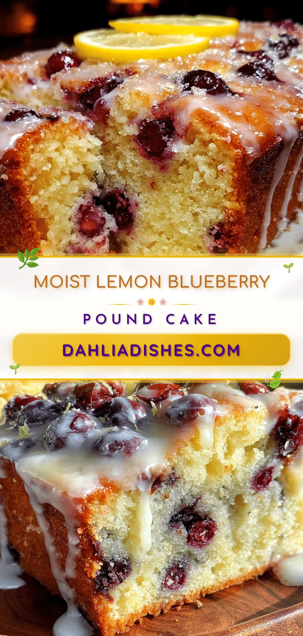 lemon blueberry pound cake recipe