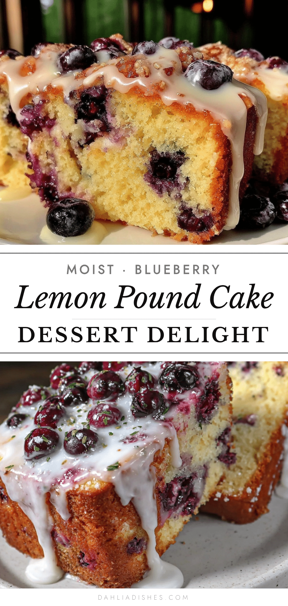 lemon blueberry pound cake recipe