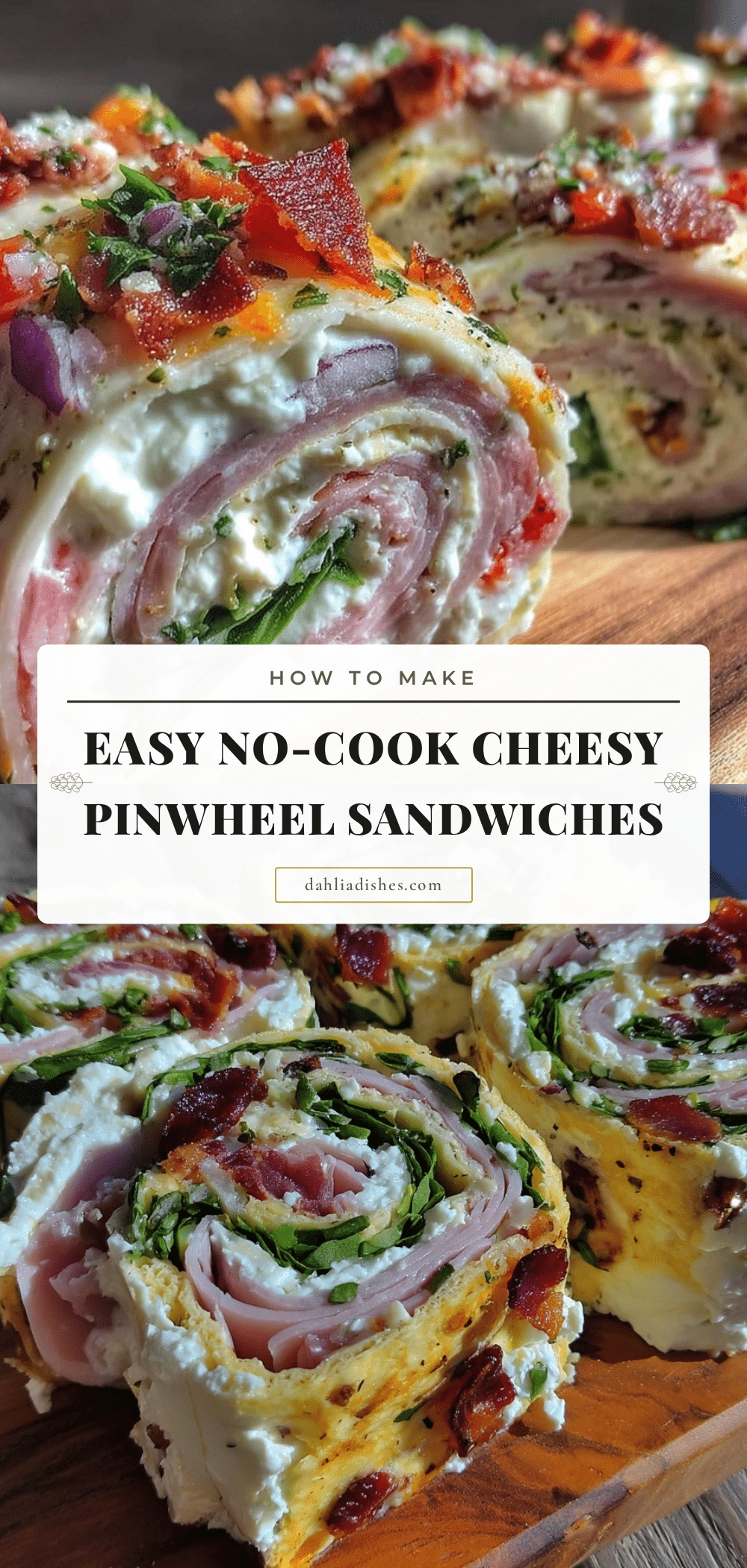 no-cook pinwheel sandwiches recipe