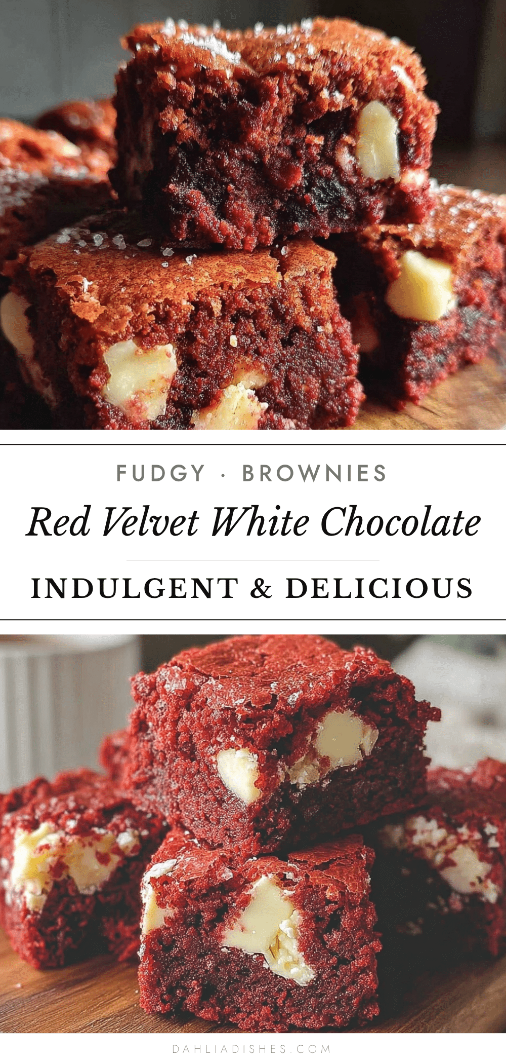 red velvet white chocolate chunk brownies recipe