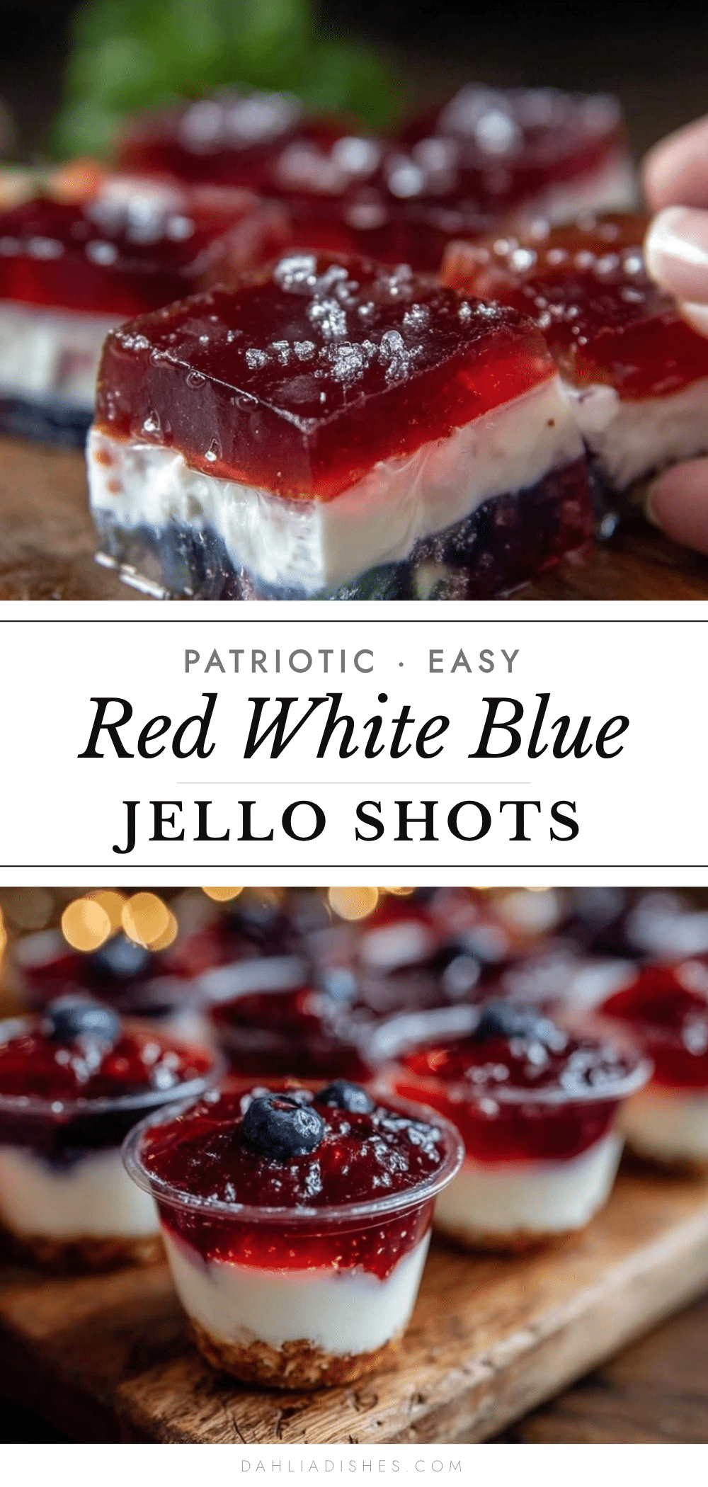 red white and blue jello shots recipe