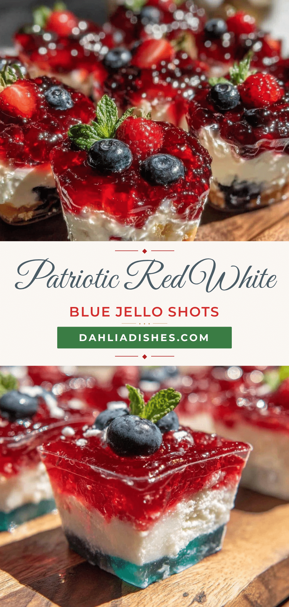 red white and blue jello shots recipe