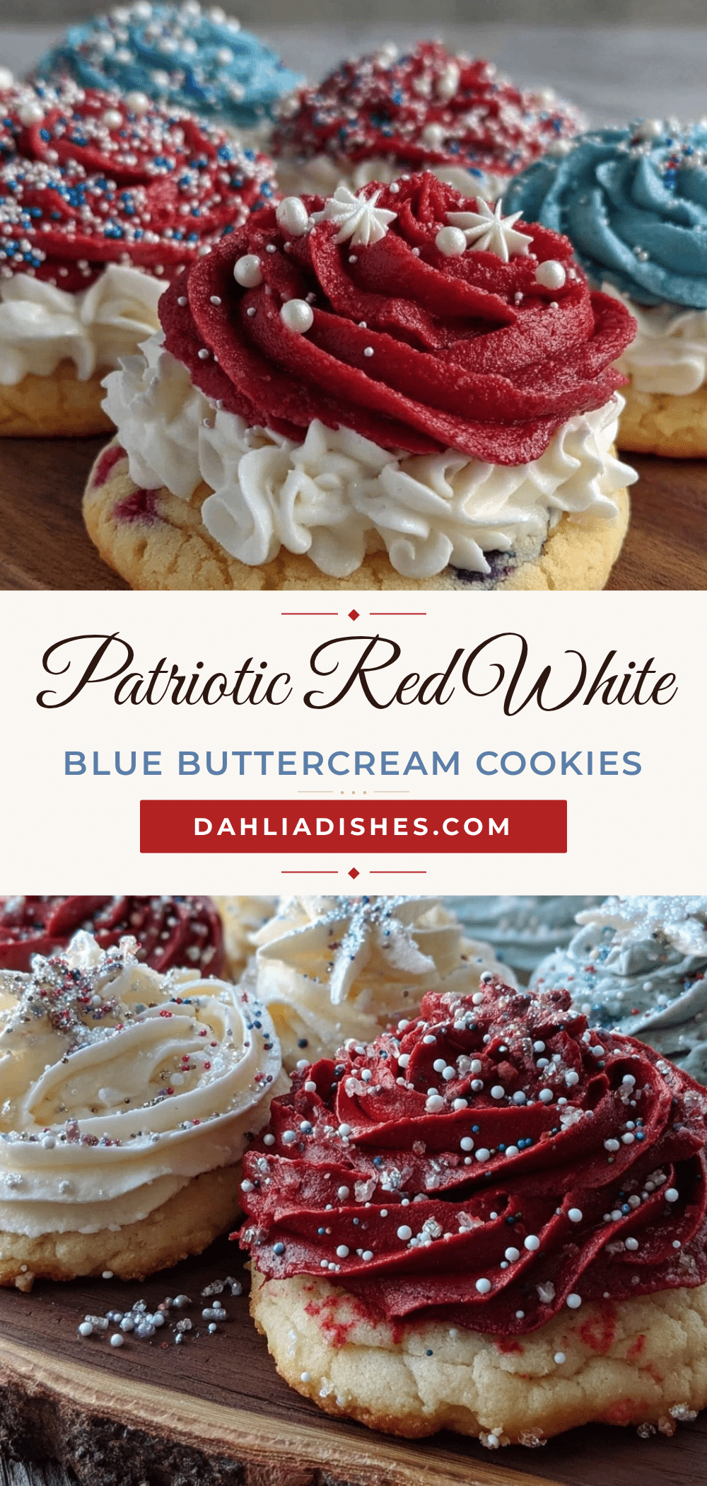 red white and blue sugar cookies recipe