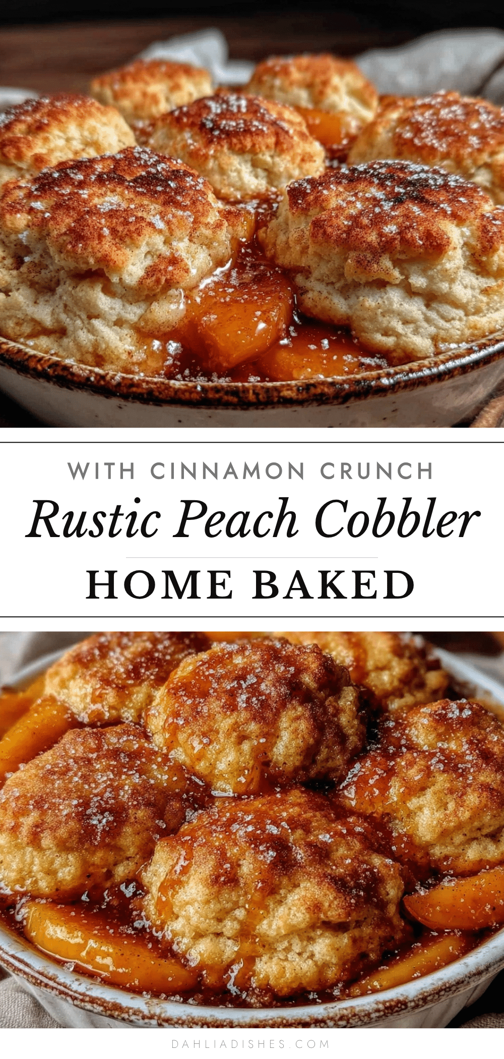 rustic peach cobbler recipe