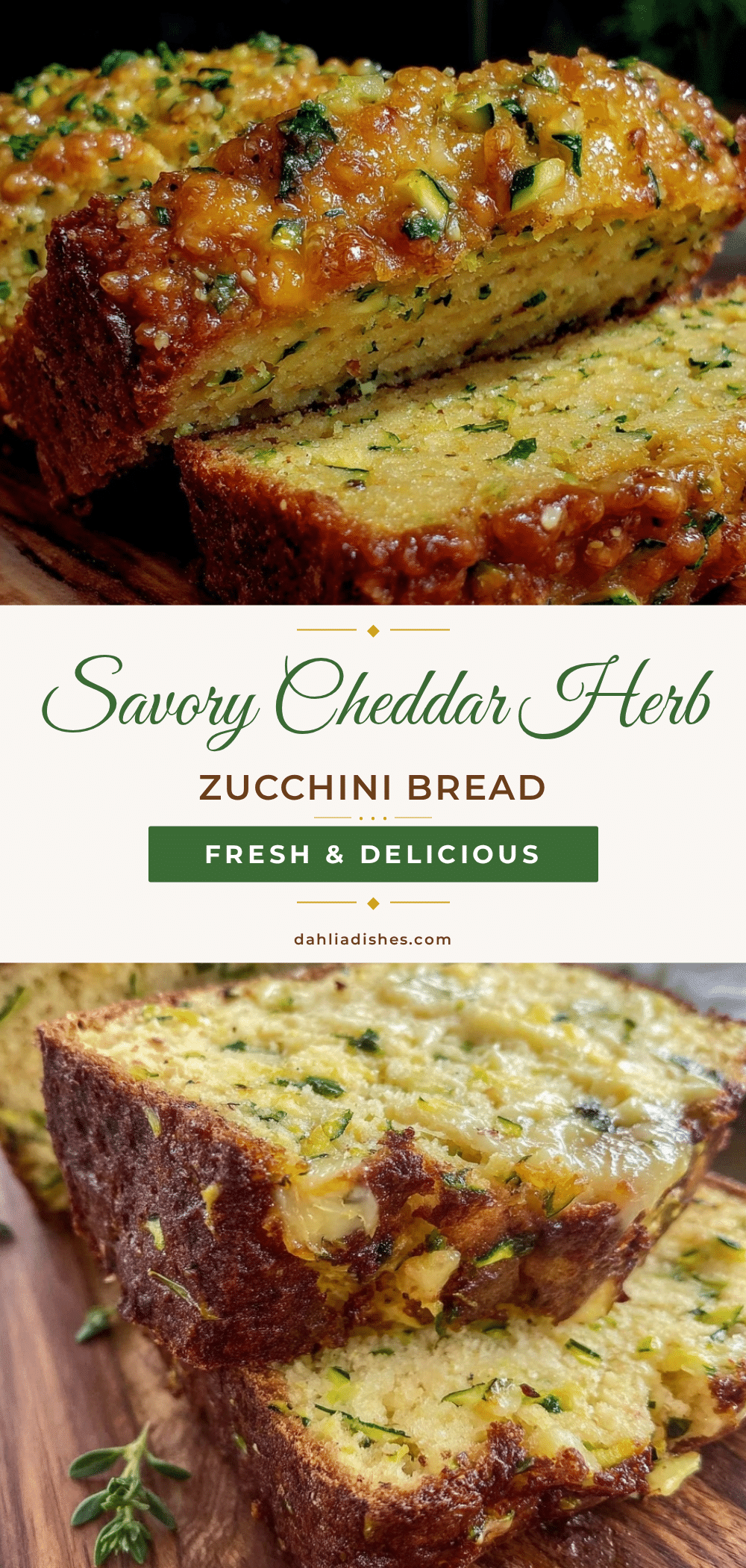 savory cheddar zucchini bread recipe