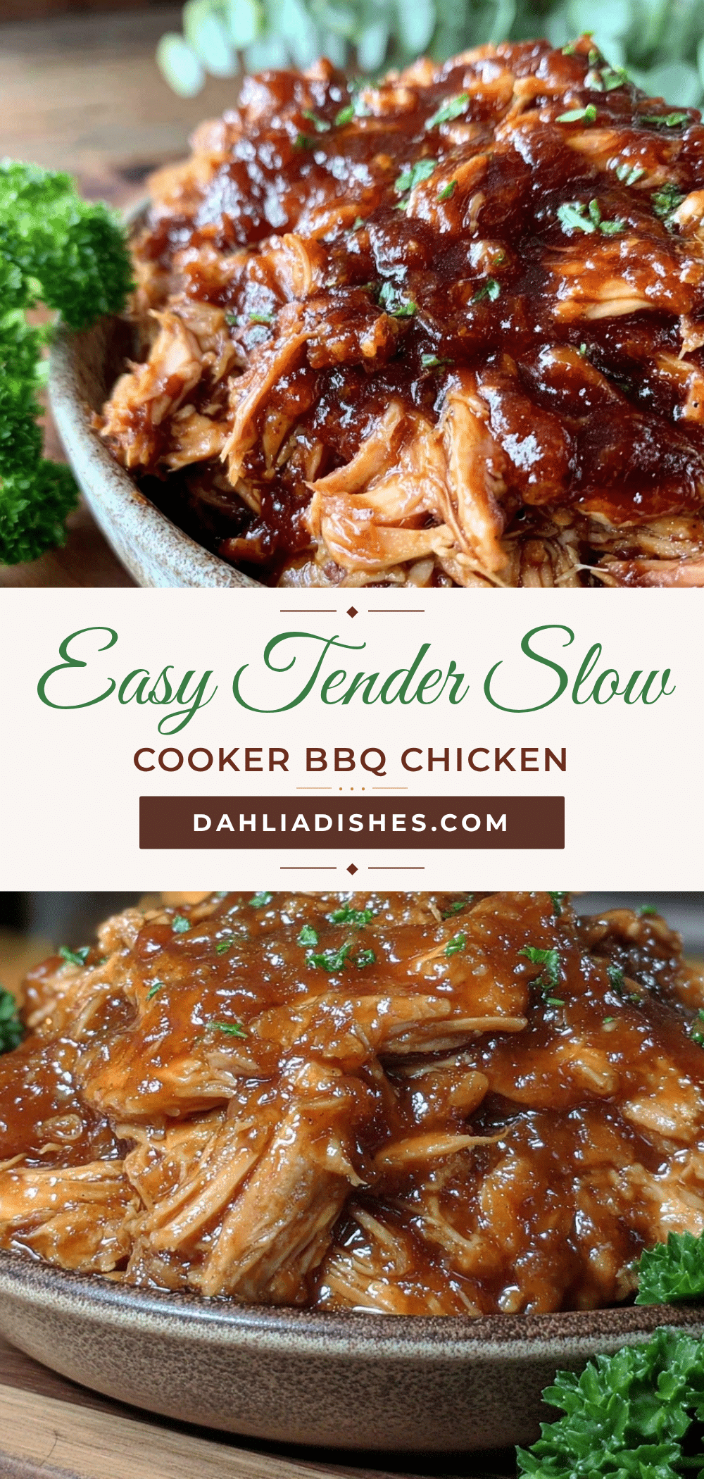 slow cooker BBQ chicken recipe