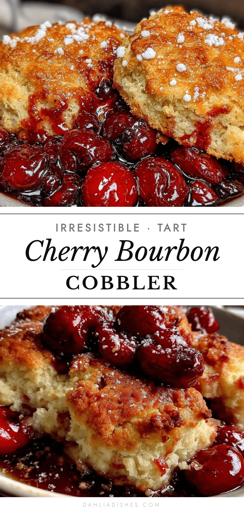 tart cherry bourbon cobbler recipe