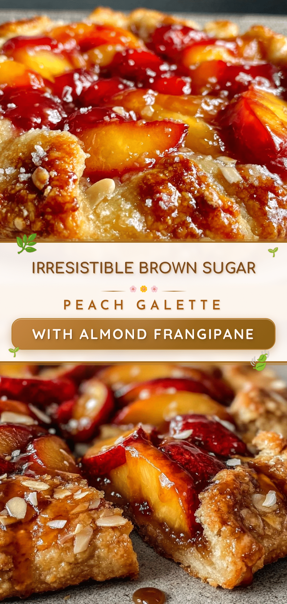 brown sugar peach galette recipe