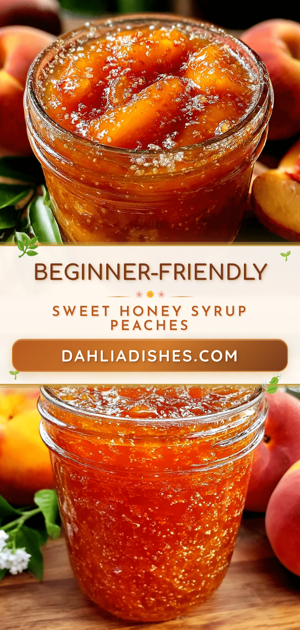 can peaches in honey syrup recipe