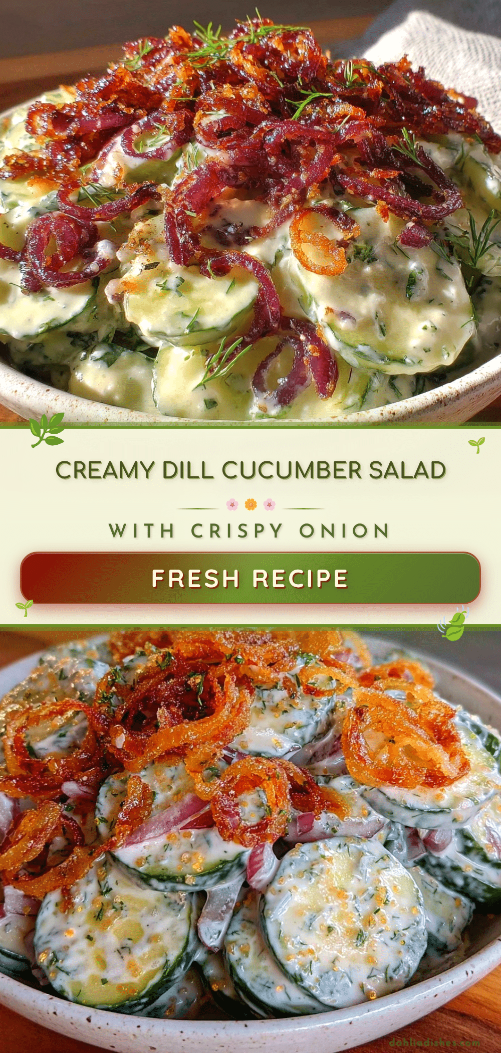 creamy dill cucumber salad recipe