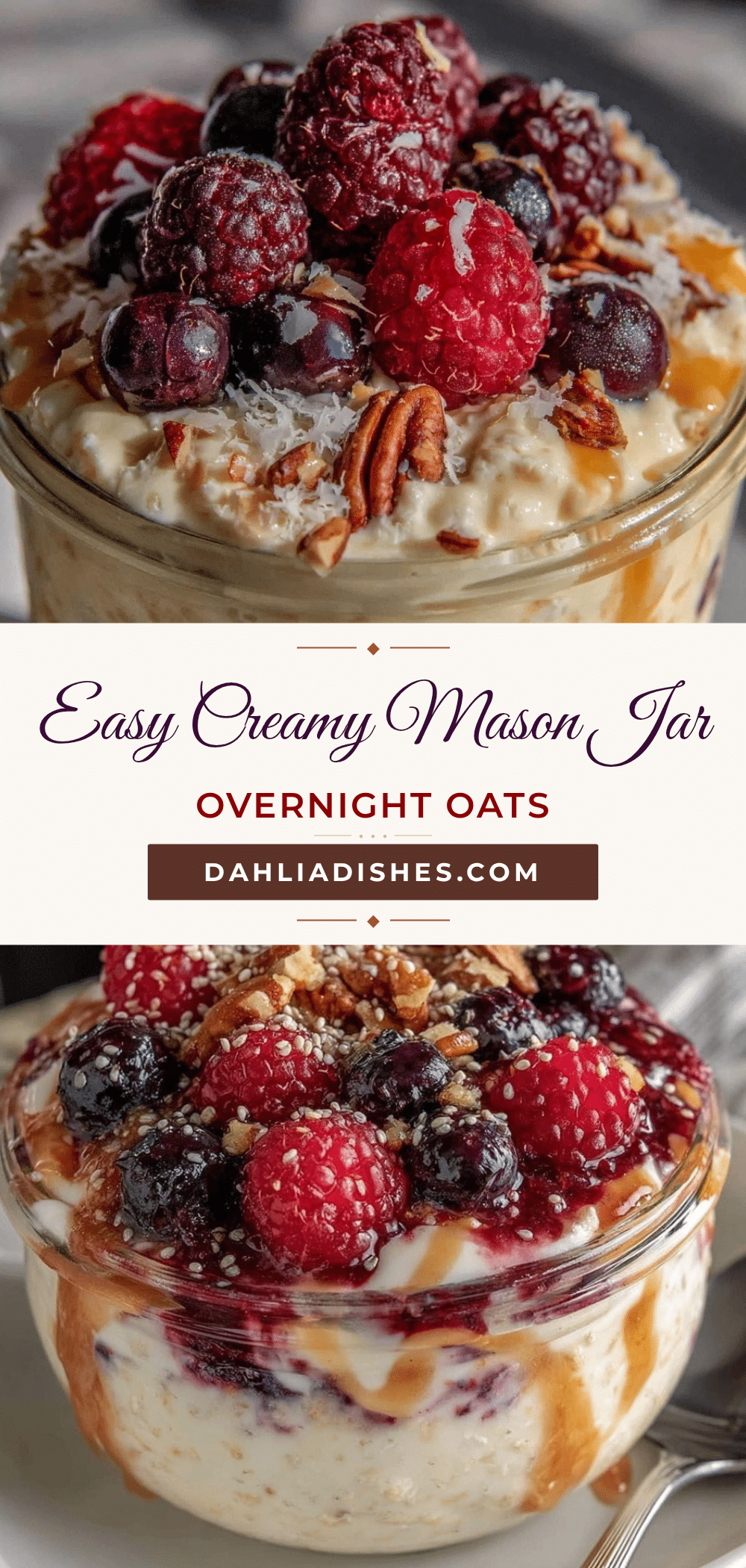 creamy mason jar overnight oats recipe recipe