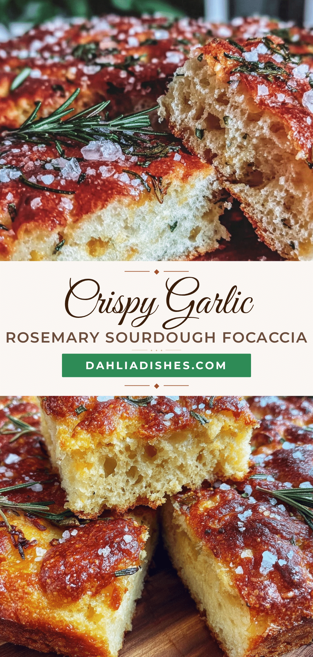crispy garlic rosemary sourdough focaccia recipe