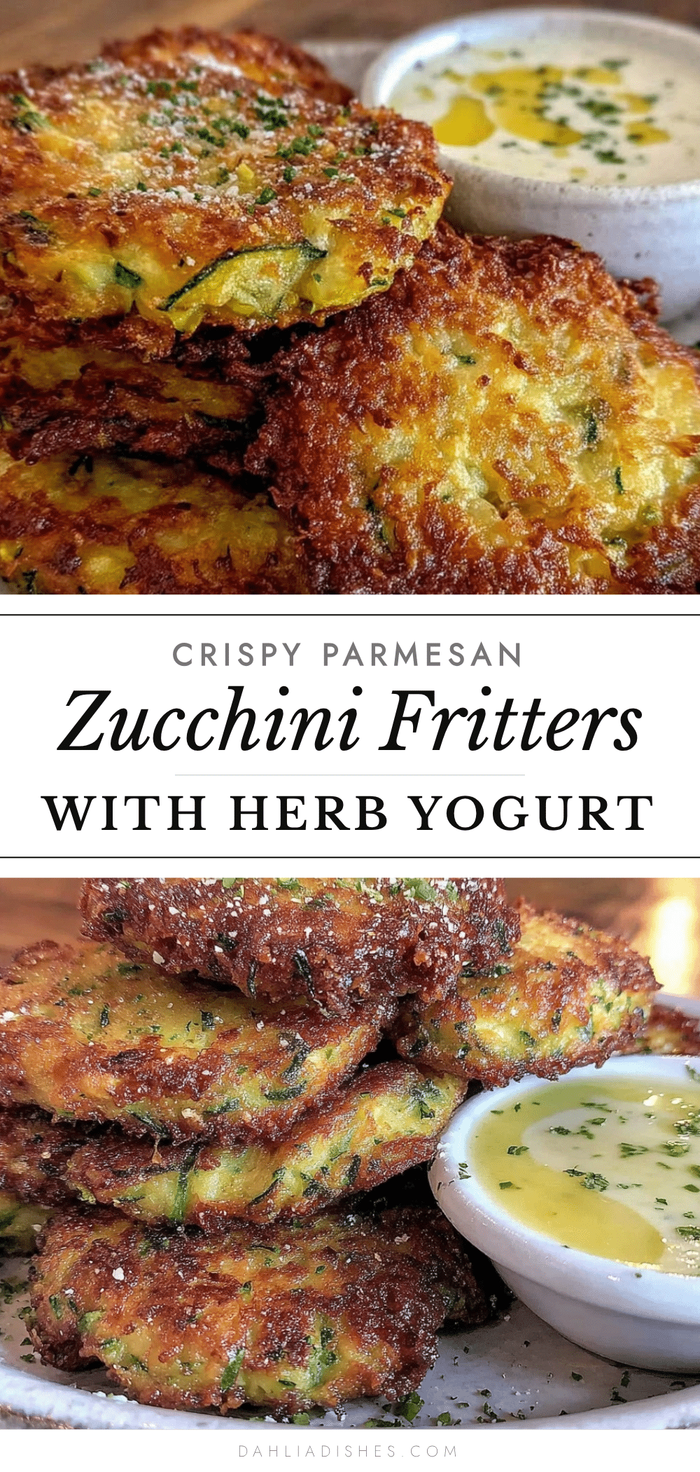 crispy parmesan zucchini fritters recipe