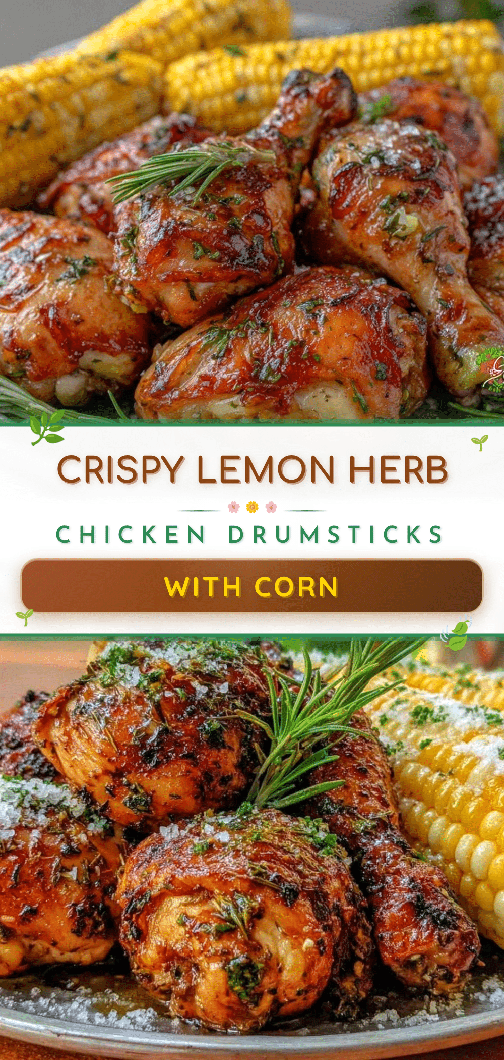 crispy sheet pan lemon herb chicken drumsticks recipe