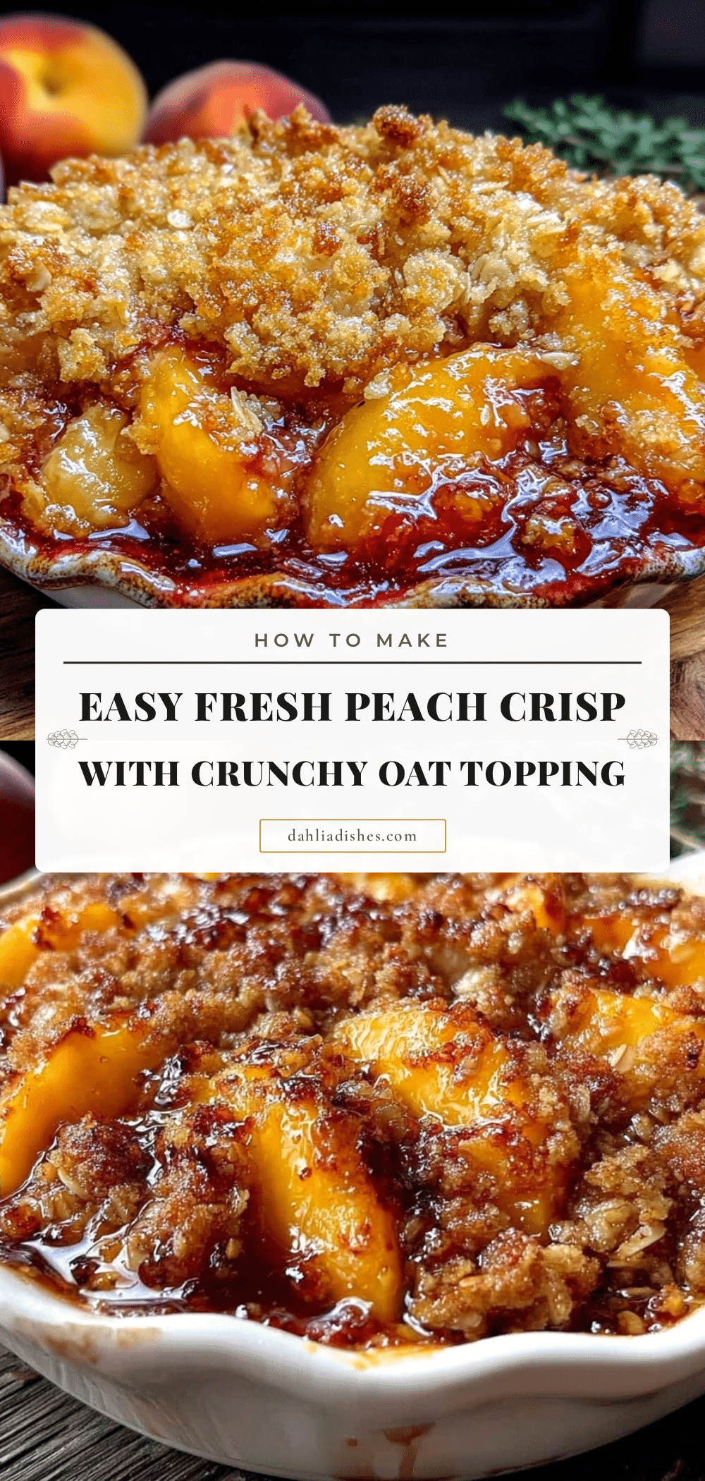 easy fresh peach crisp recipe recipe