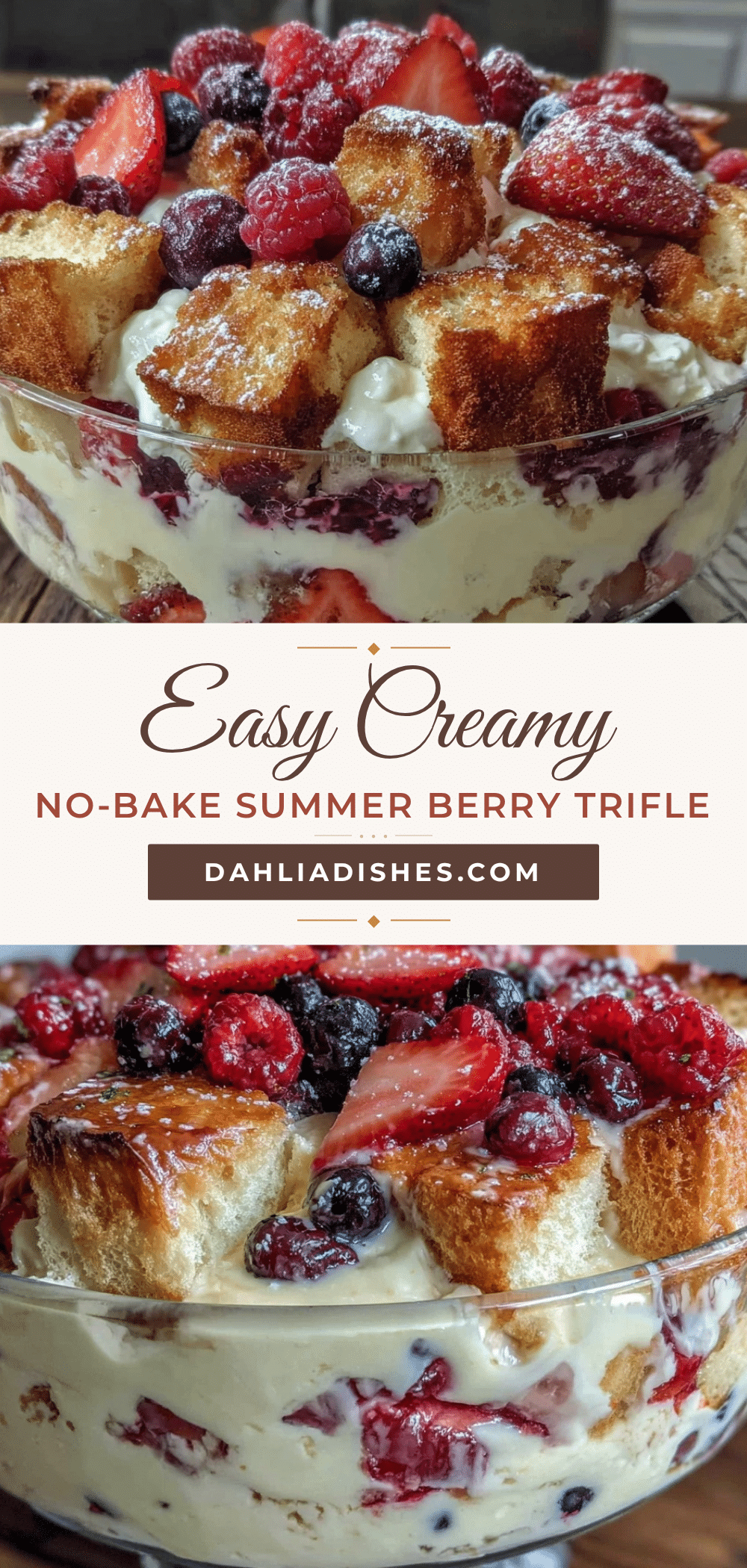 easy no bake summer berry trifle recipe