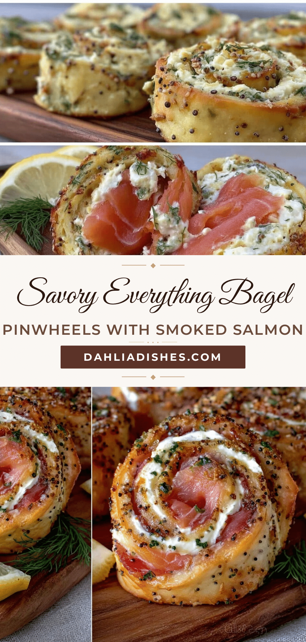 everything bagel cream cheese pinwheel rolls recipe