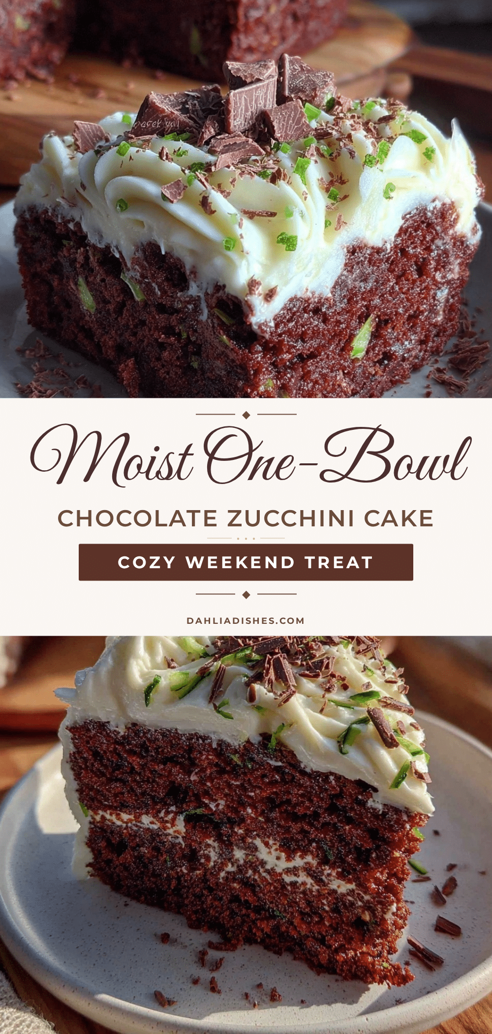 moist one-bowl chocolate zucchini cake recipe