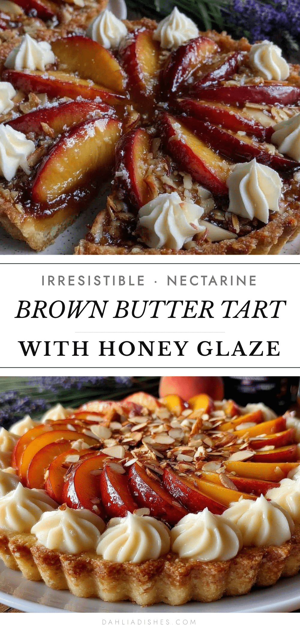 nectarine and brown butter almond tart recipe