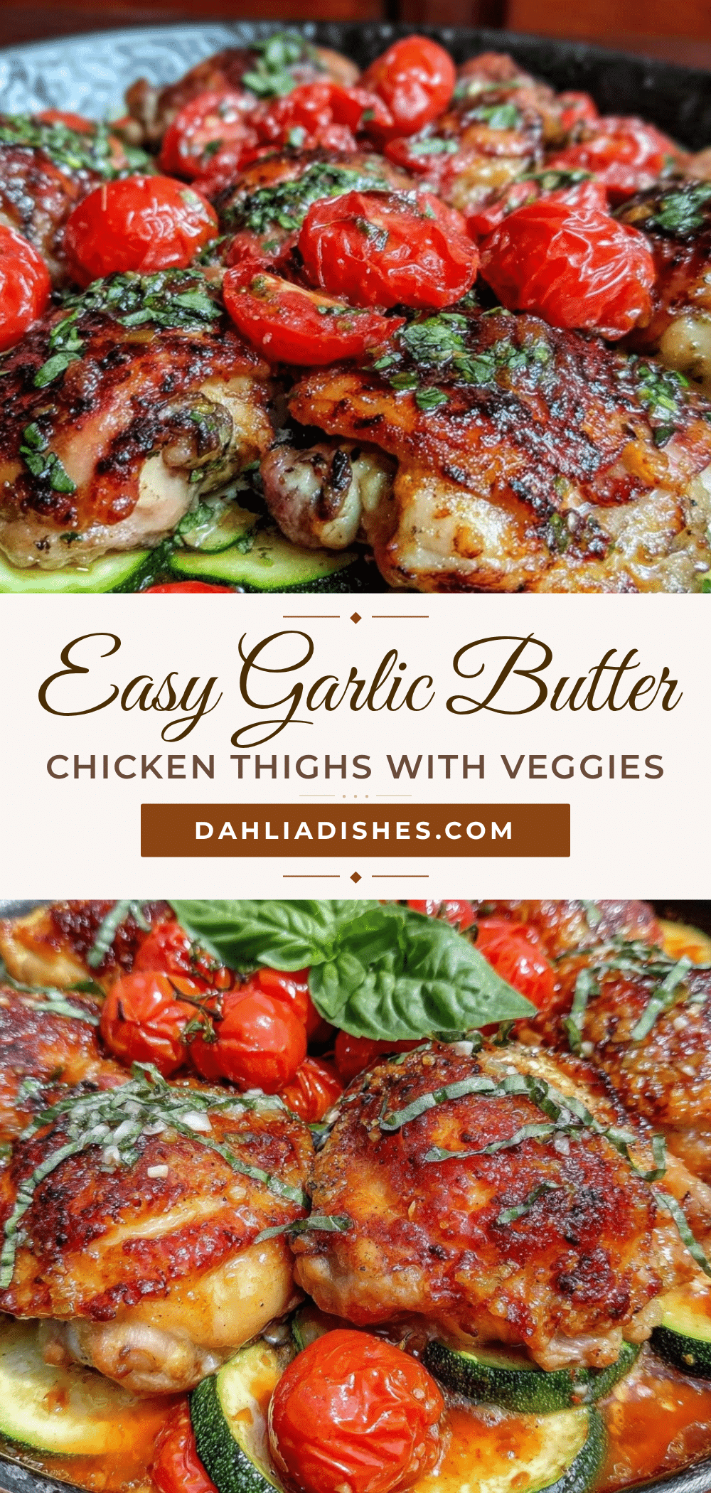 one-pan garlic butter chicken thighs recipe