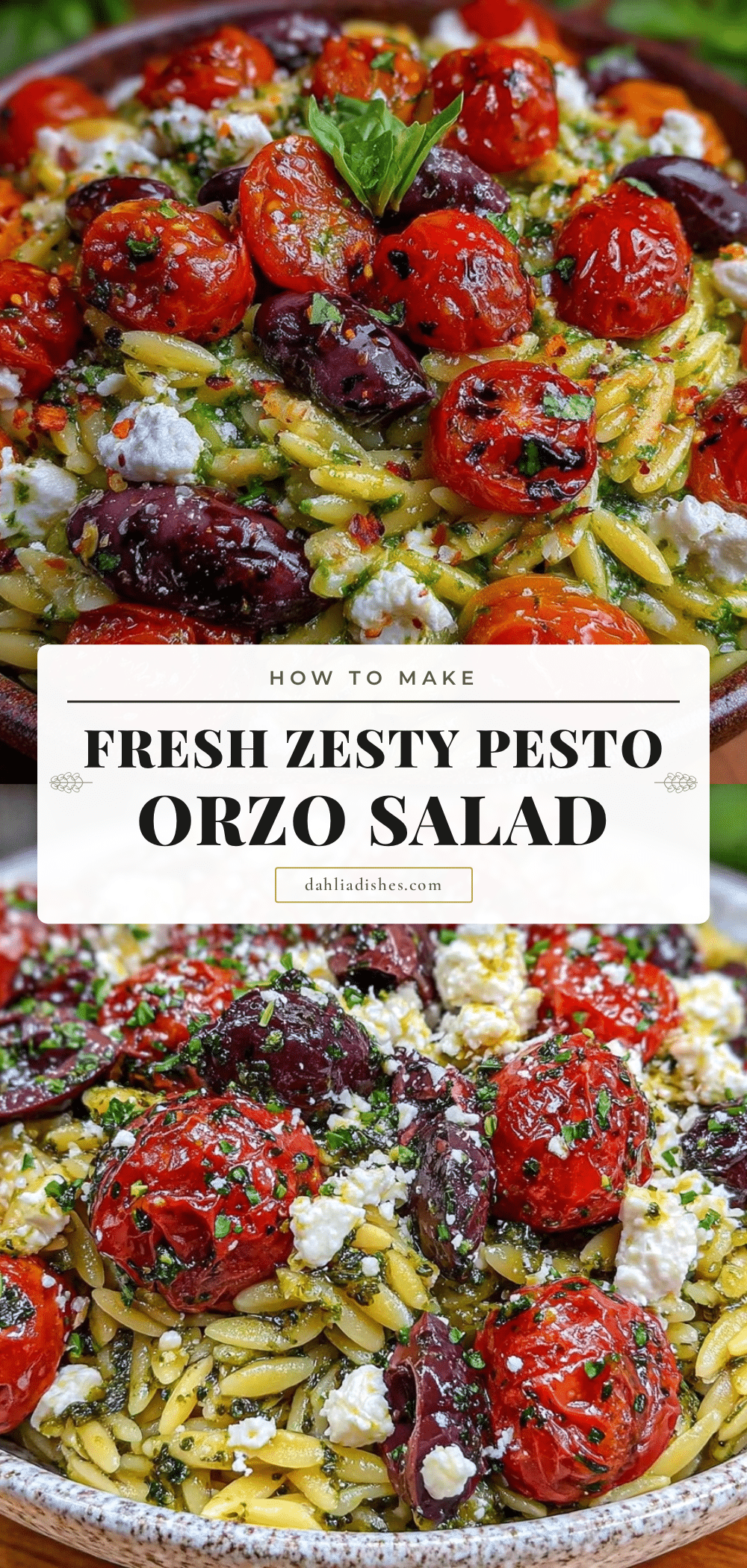 pesto orzo pasta salad recipe