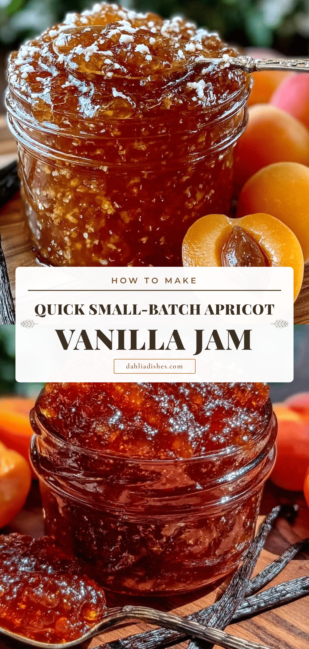 quick small-batch apricot vanilla jam recipe