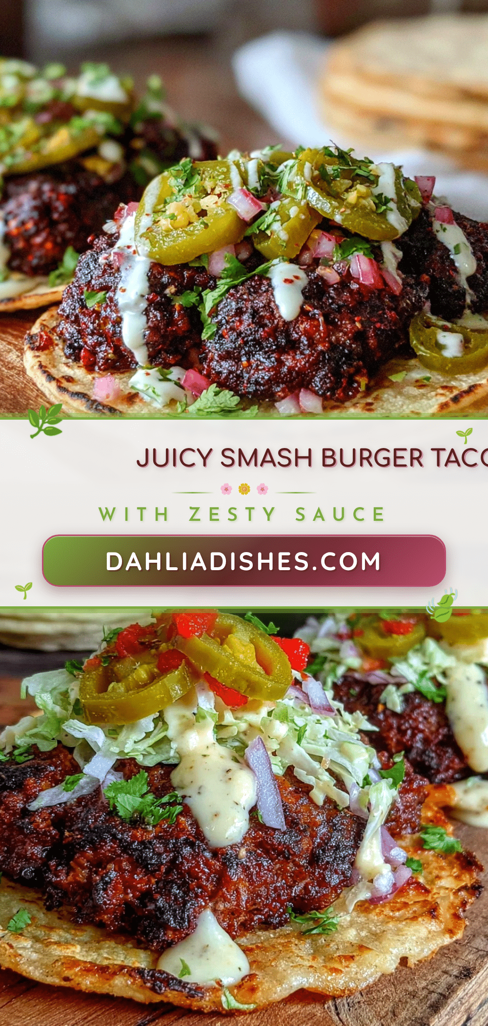 smash burger tacos recipe